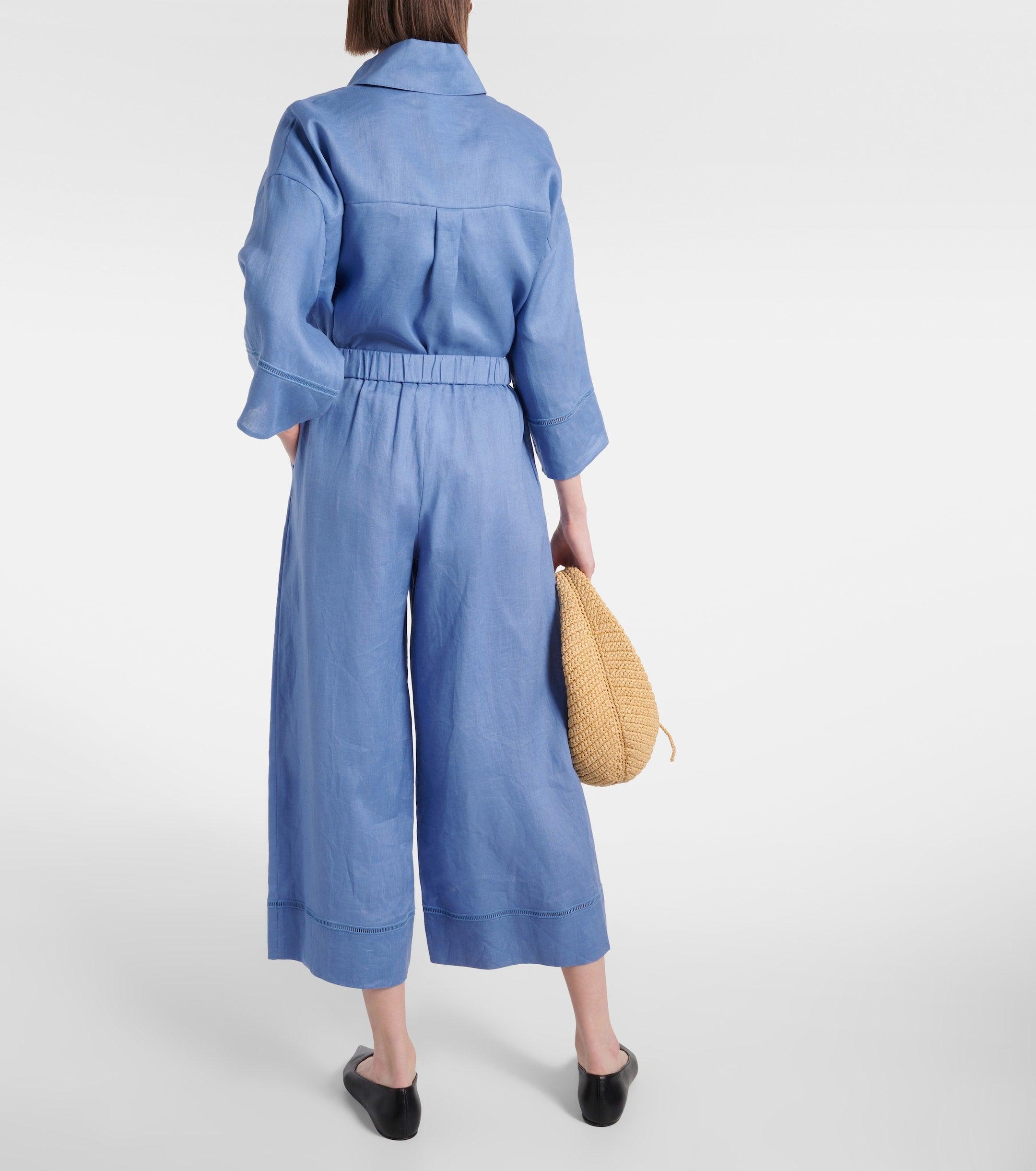Max Mara Brama Linen Canvas Trousers Product Image