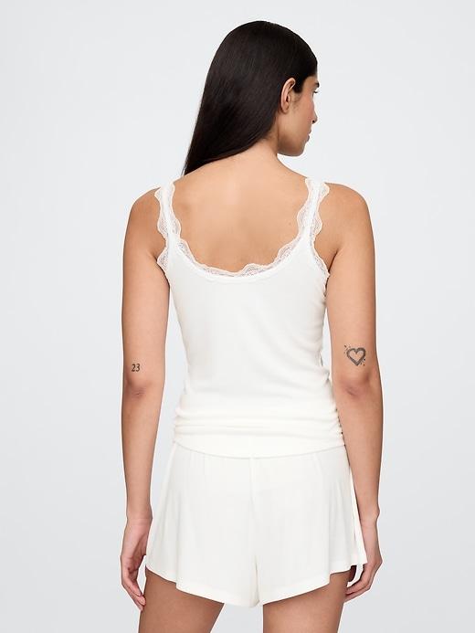 Mini Rib Lace PJ Tank Top Product Image