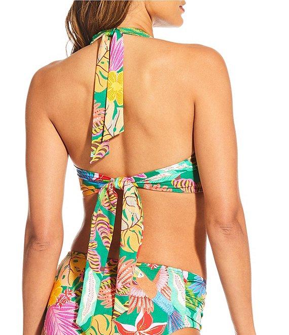 Gibson & Latimer Jungle Life Side Shirred Mid Rise Swim Bottom Product Image