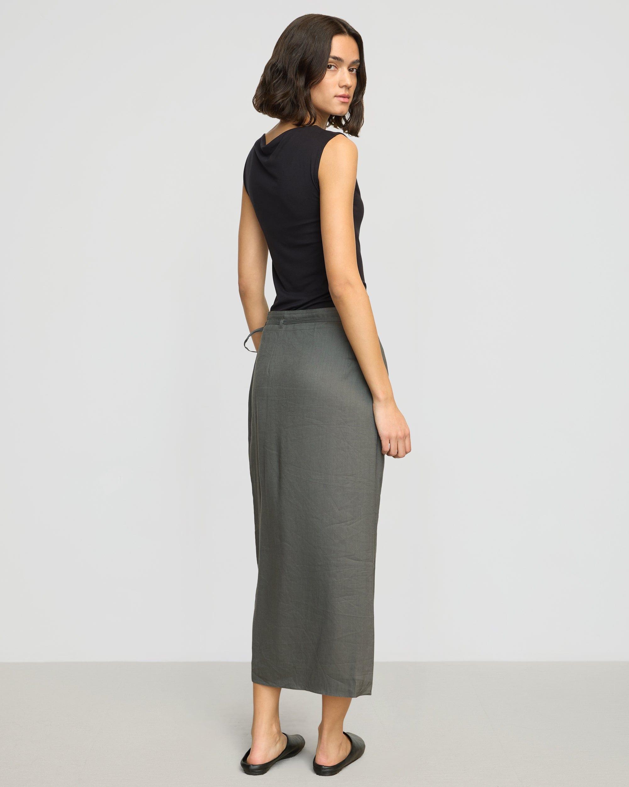 Ellie Linen Maxi Wrap Skirt Product Image