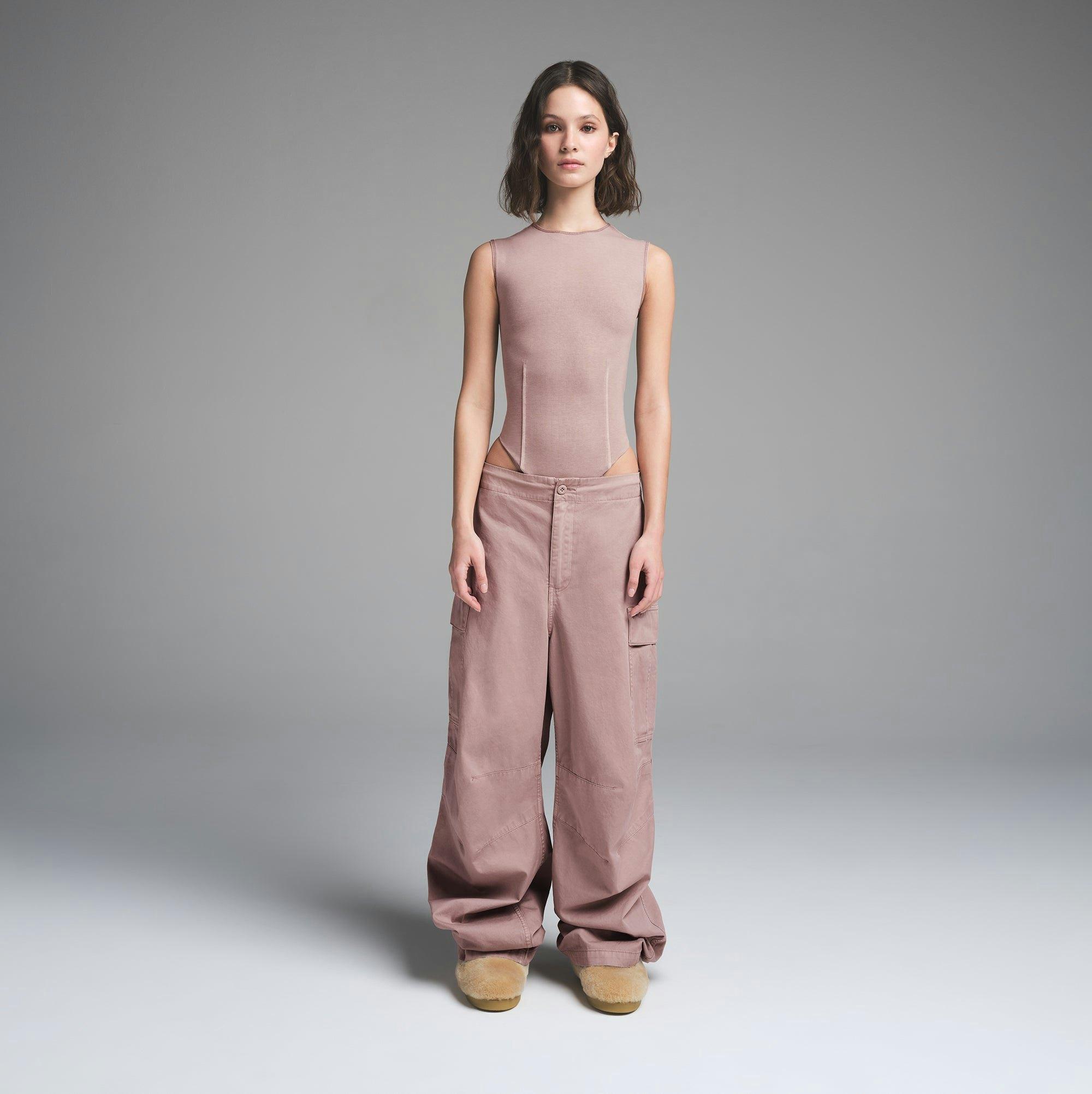 OUTDOOR OPEN BACK BODYSUIT | FAWN Product Image