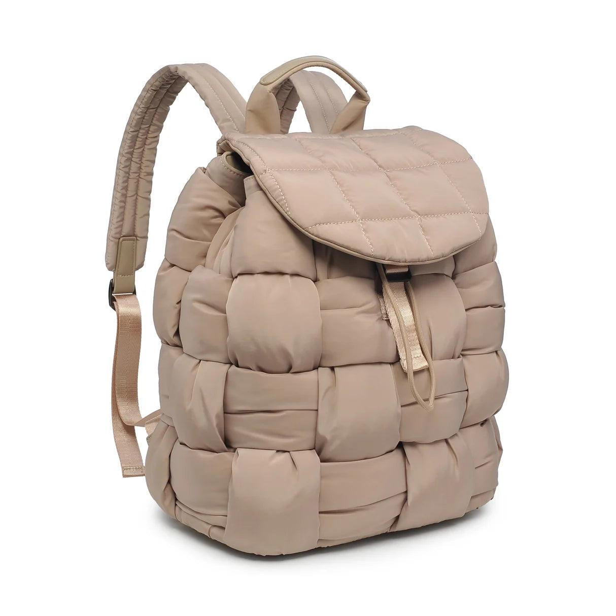 Quilted Woven Nylon Backpack Product Image