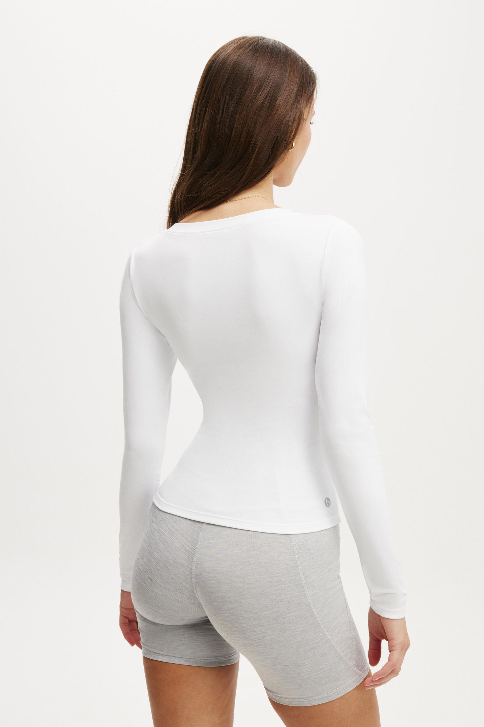 Ultra Soft Plunge Front Long Sleeve Product Image