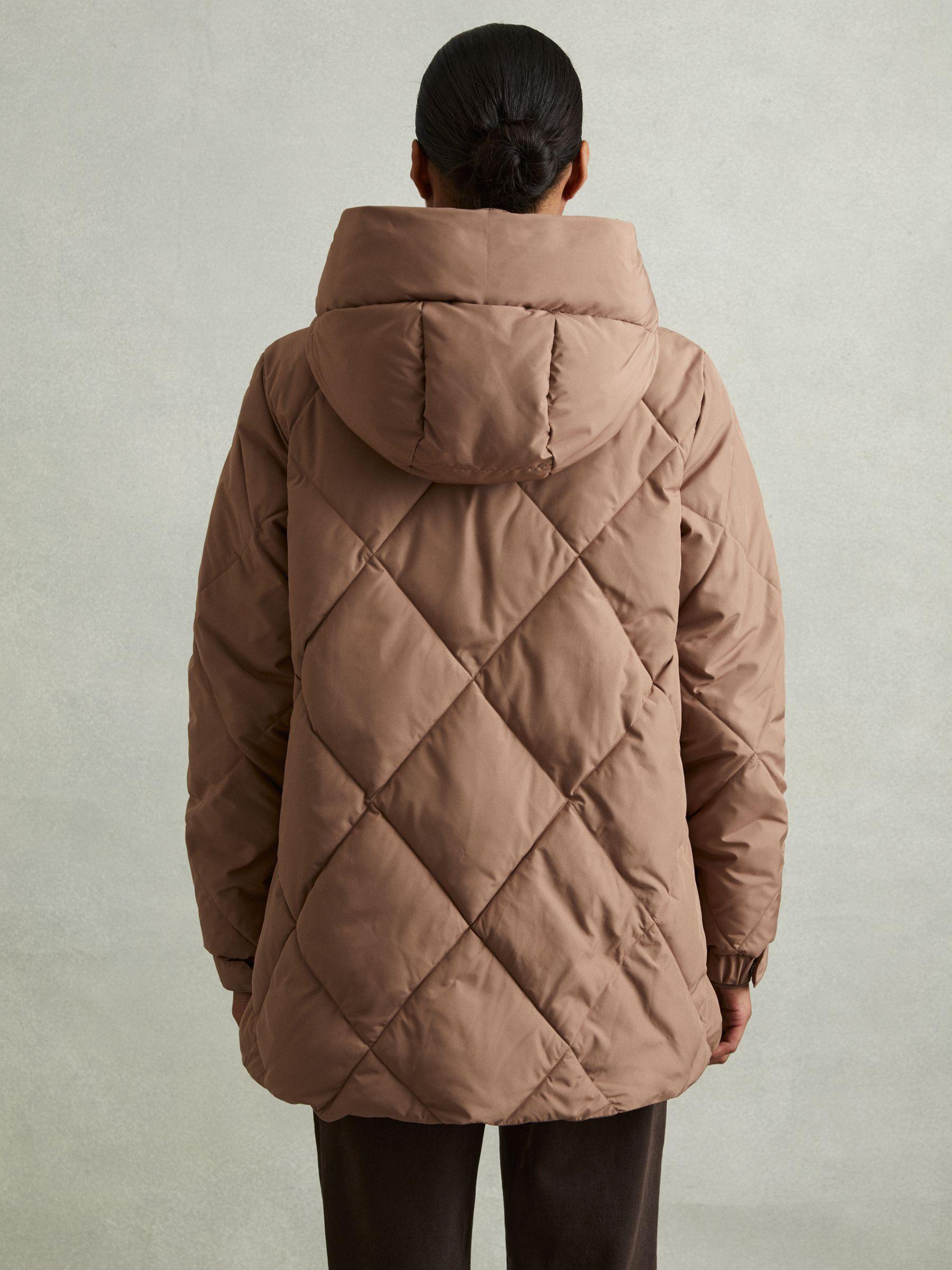 Quilted Puffer Coat in Mink Neutral Product Image
