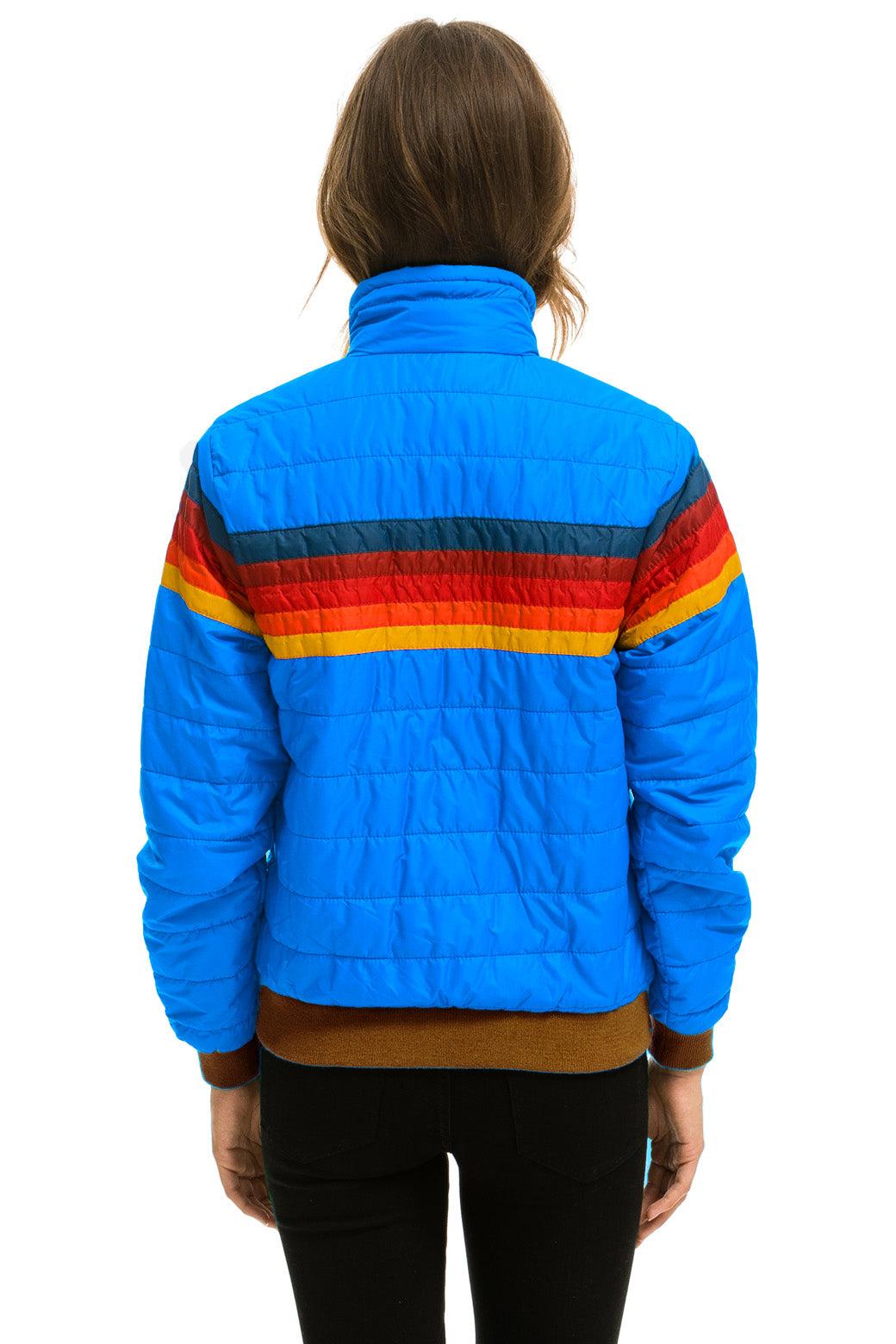 5 STRIPE JACKET -  BLUE CINA GLOSSY Female Product Image