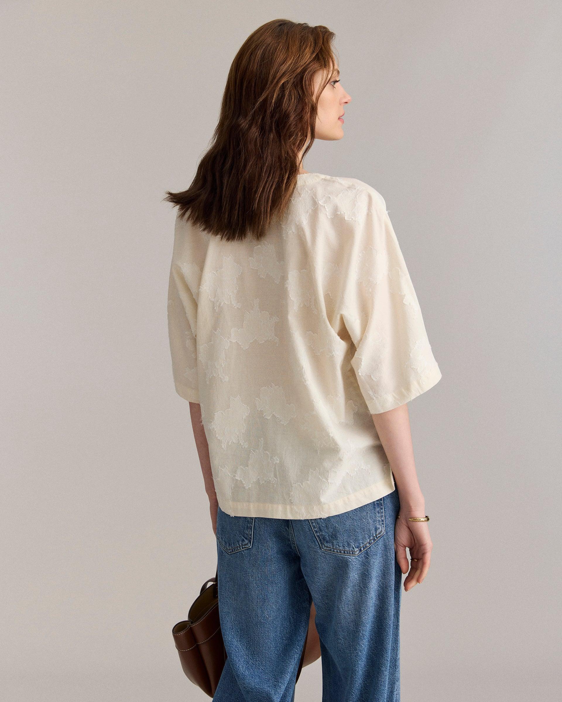 V-Pleat Blouse -  Product Image