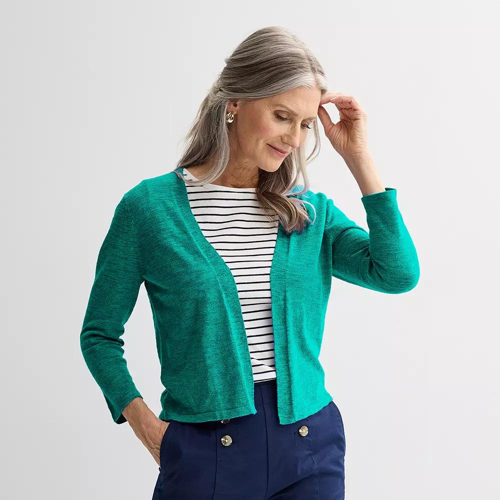 Women's Croft & Barrow® Open Front Cardigan,  Product Image
