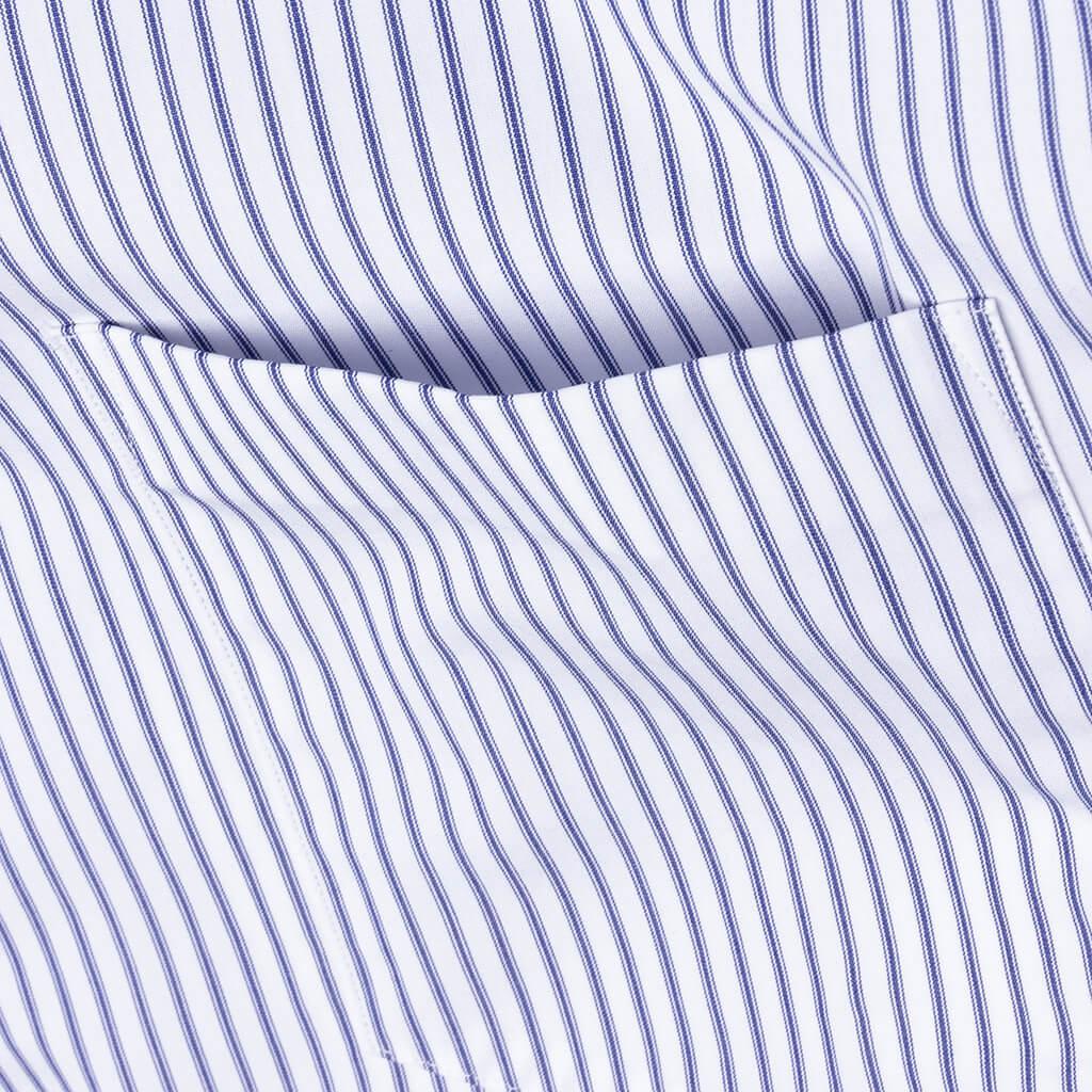 Short Sleeve Logo Shirt - Blue/White Male Product Image