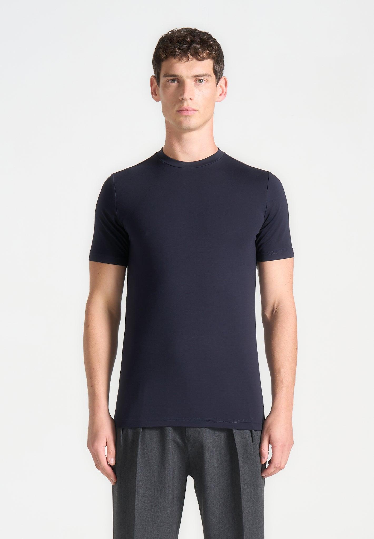 Armand - Fitted Luxe T-Shirt - Navy Male Product Image
