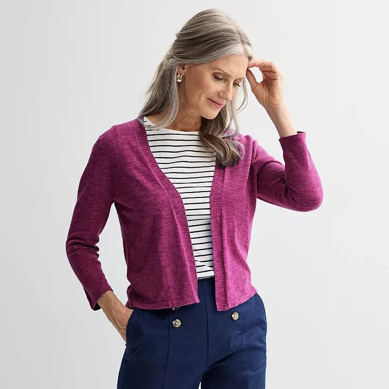 Women's Croft & Barrow® Open Front Cardigan,  Product Image