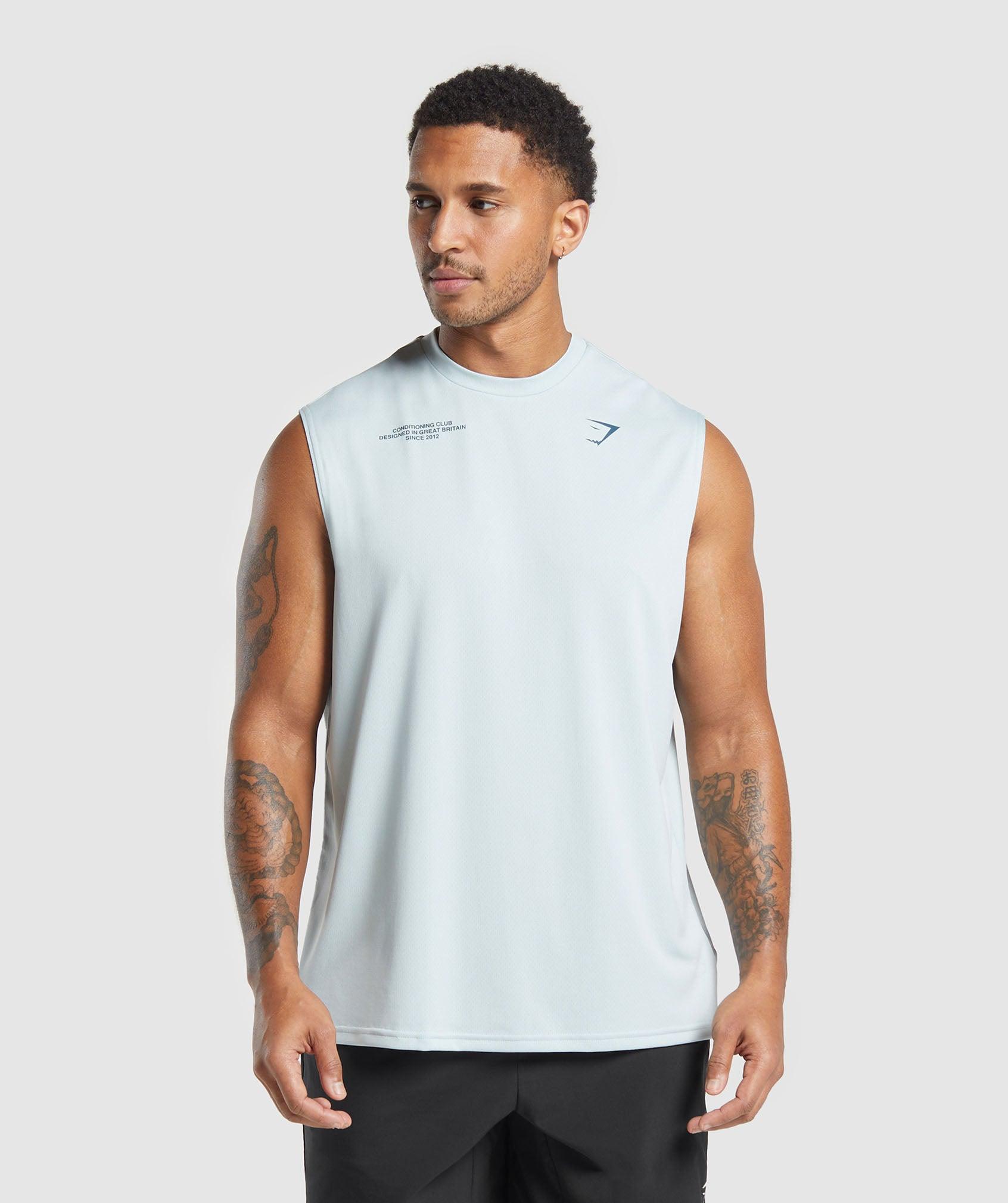 Gymshark Conditioning Club Tank - Cool Blue Male Product Image