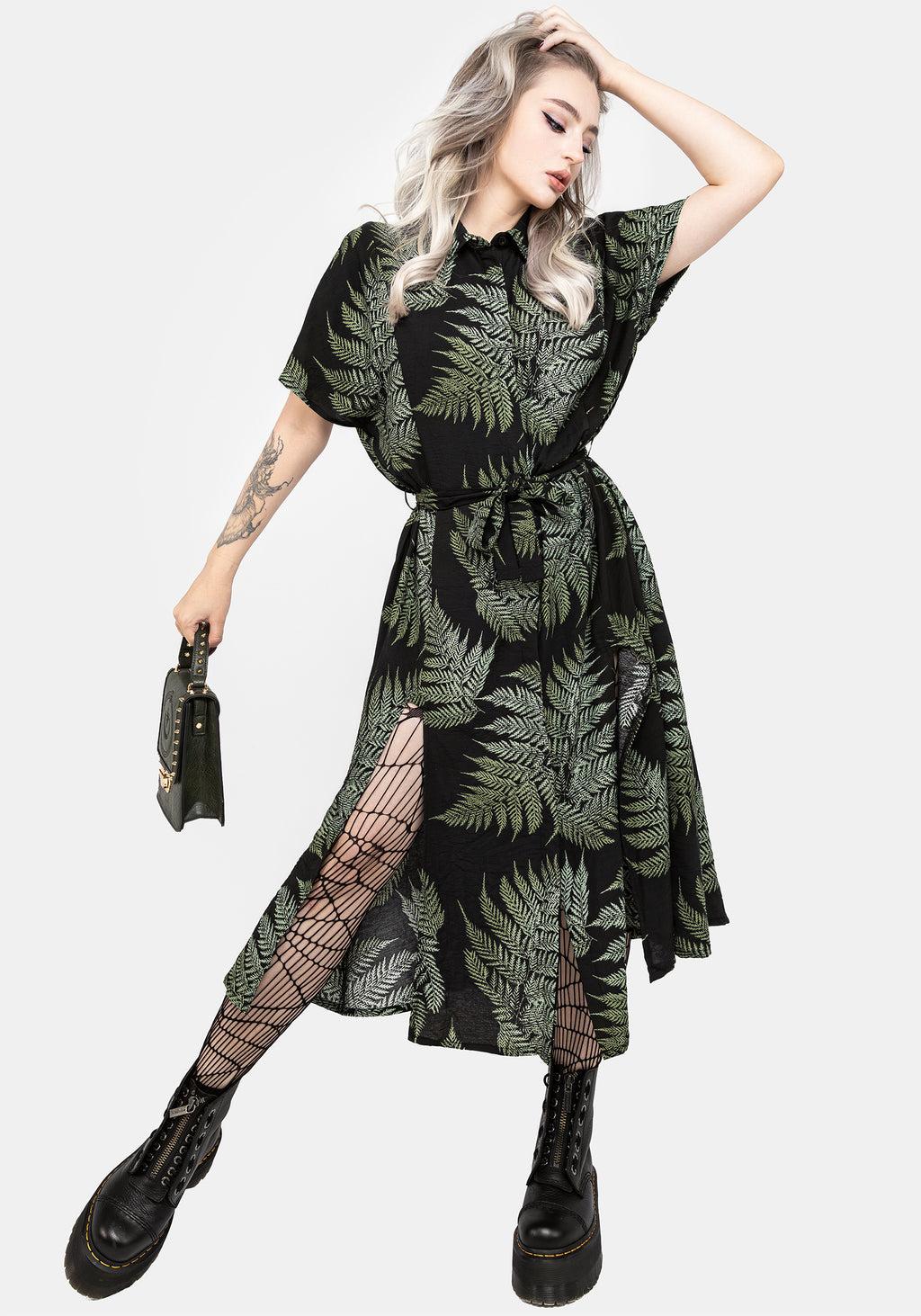Fern Midi Shirt Dress Product Image