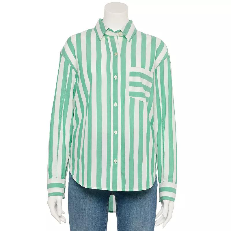 Women's Sonoma Goods For Life® Adaptive Easy Dressing Boyfriend Shirt,  Product Image