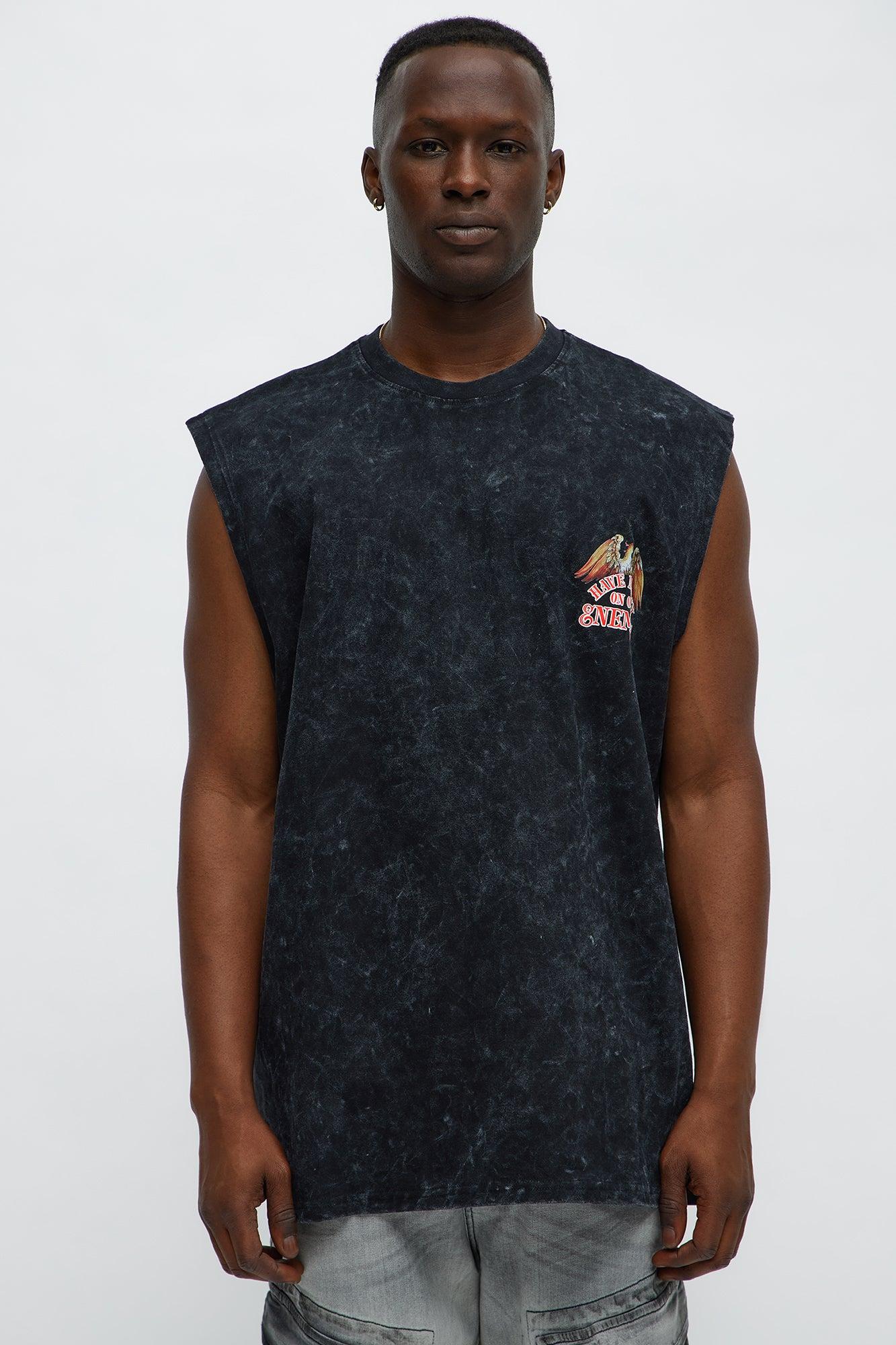 Built For Chaos Muscle Tee - Grey Product Image