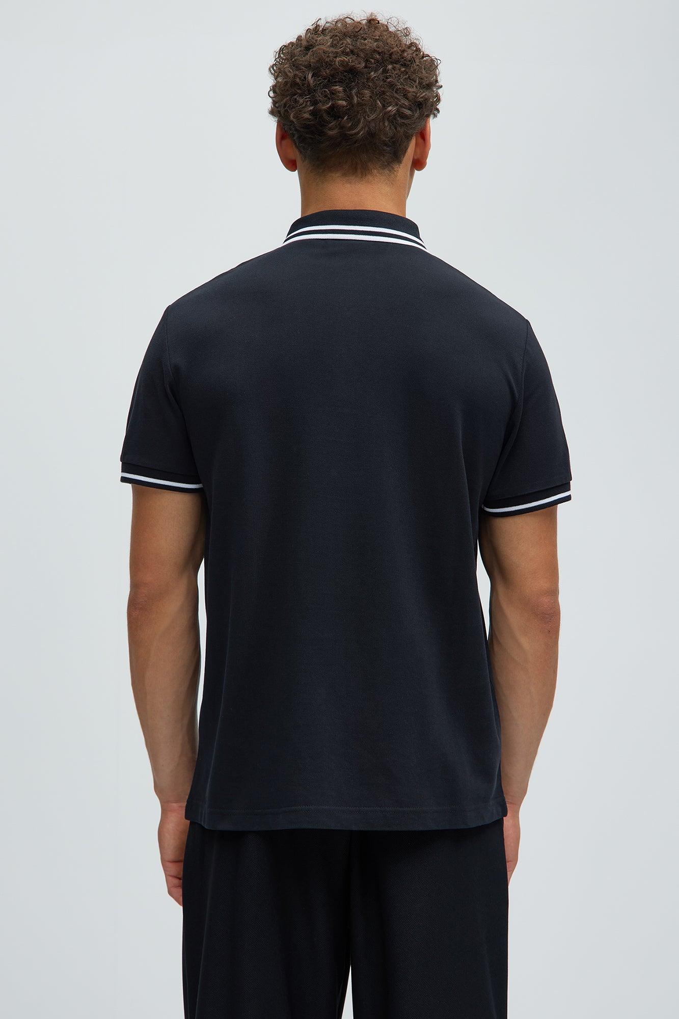 Wilson Short Sleeve Polo - Black Product Image
