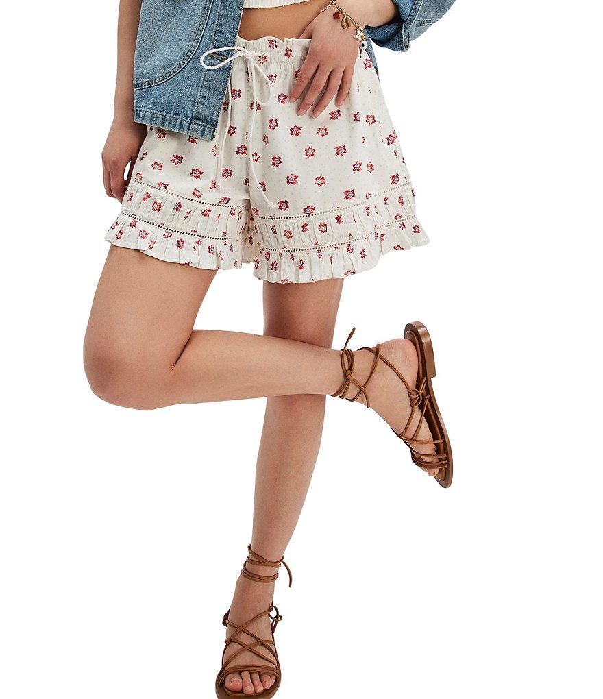 Free People Cambridge Floral Print Drawstring Shorts Product Image