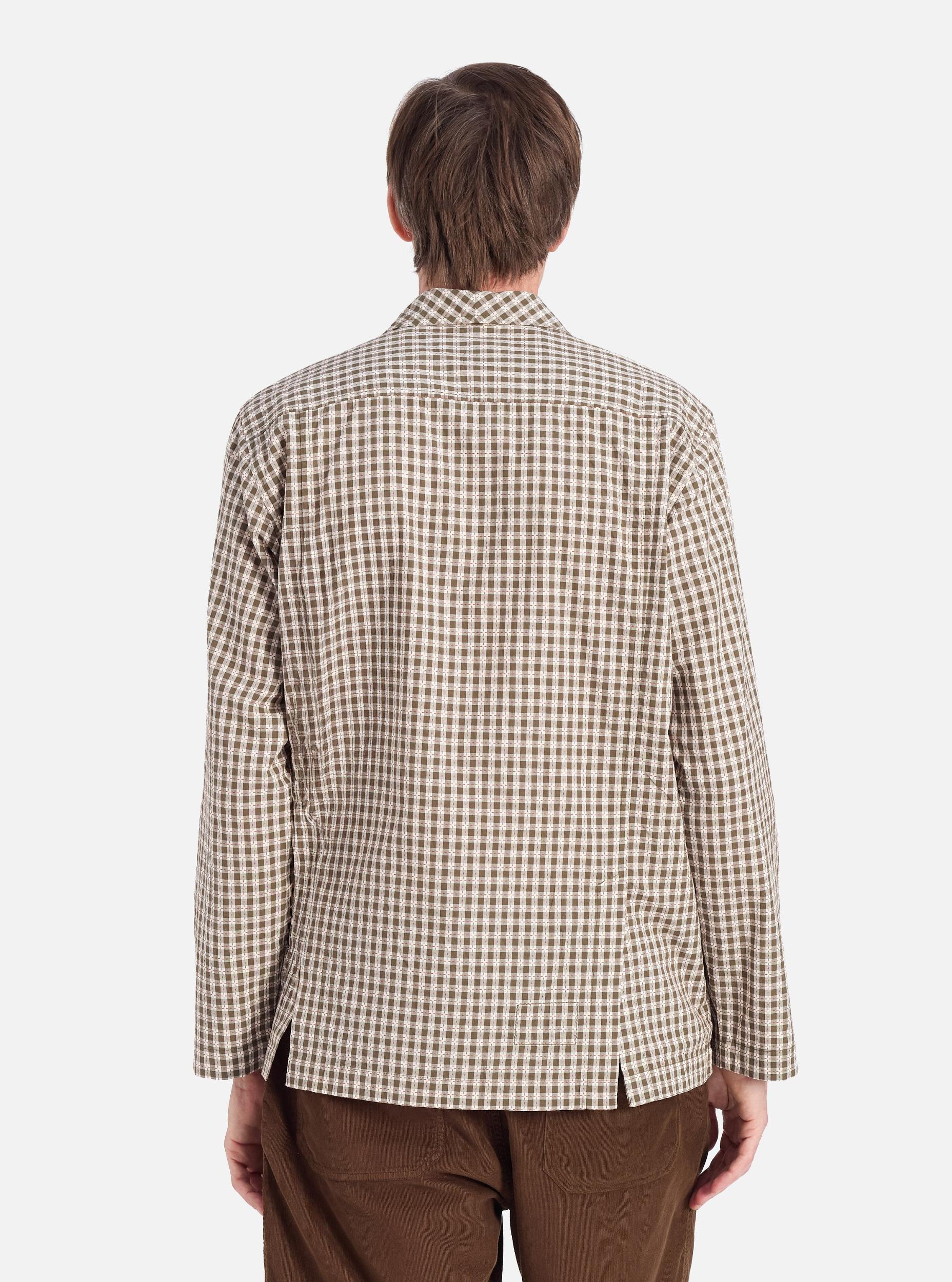 Universal Works Cancun Jacket in Olive Dobby Check Product Image