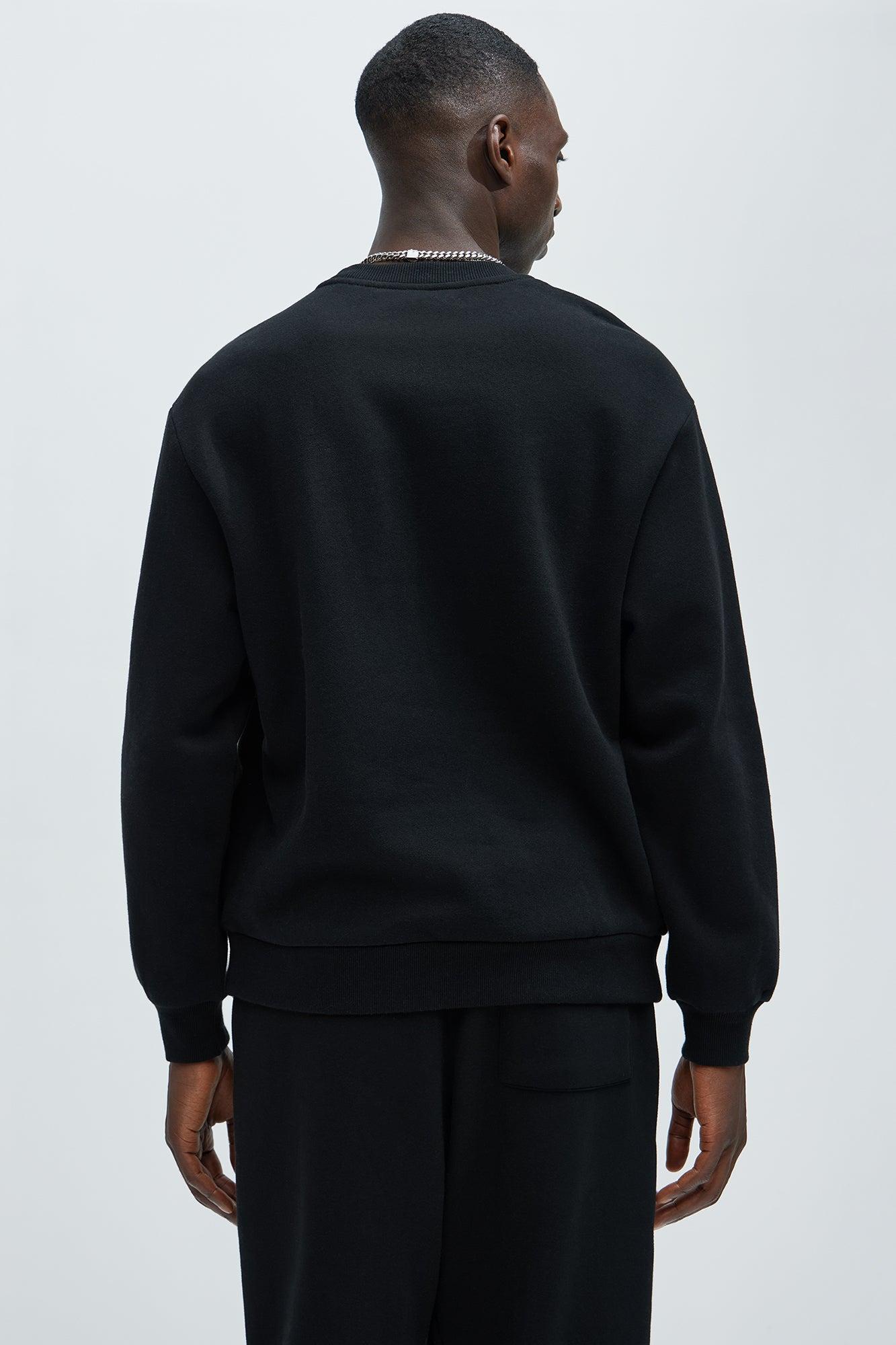 Tyson Crew Neck Sweatshirt - Black Product Image