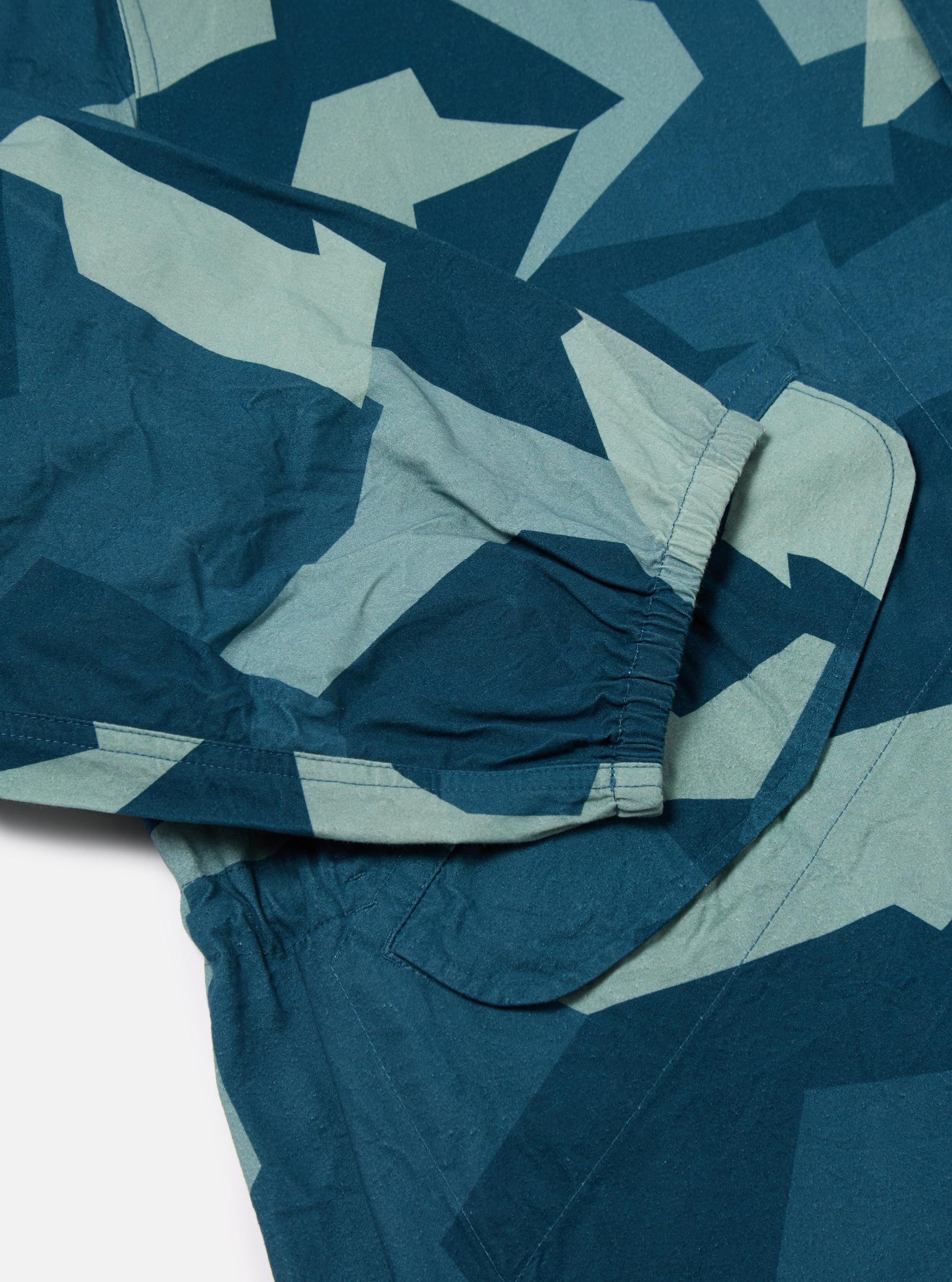 Universal Works Beach Parka in Blue Swedish Camo Product Image