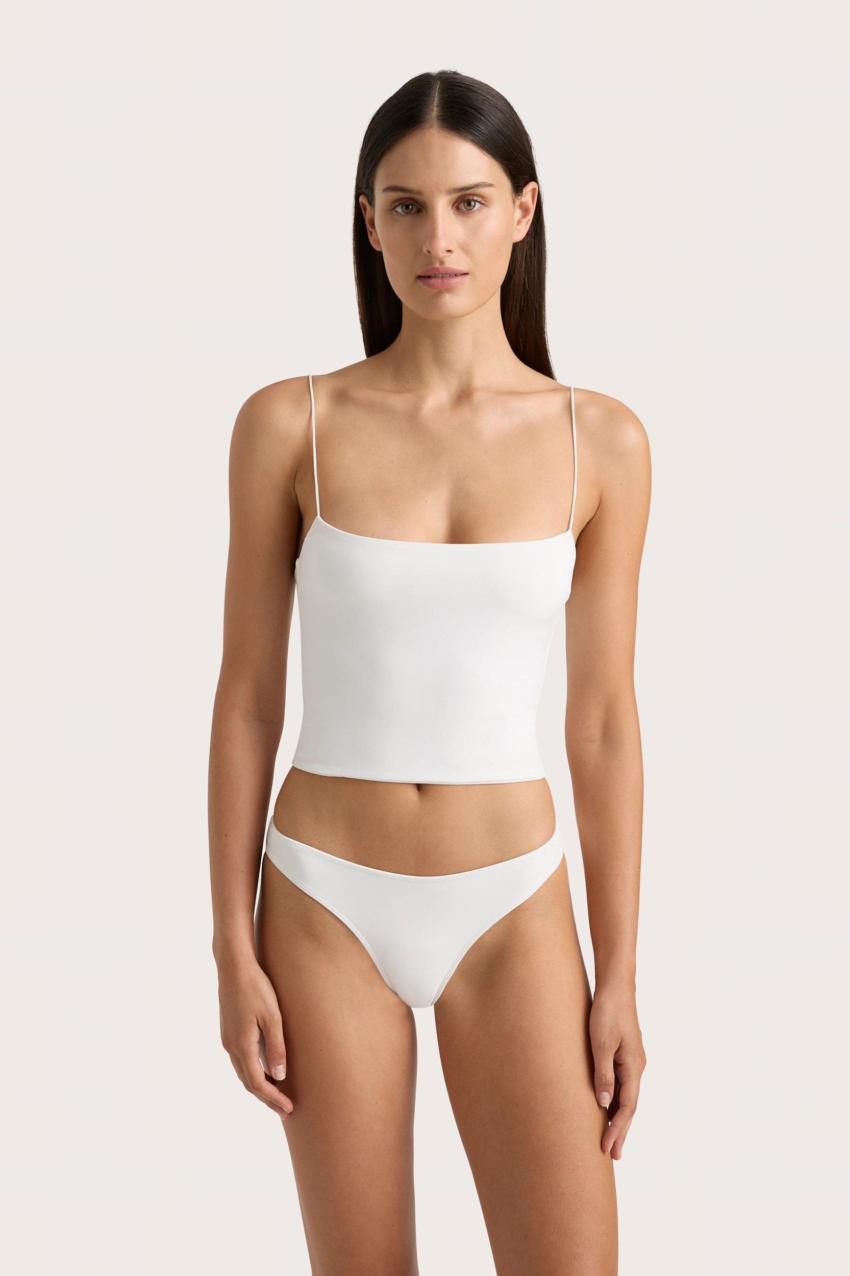 Jean Swim Top White - Final Sale Product Image