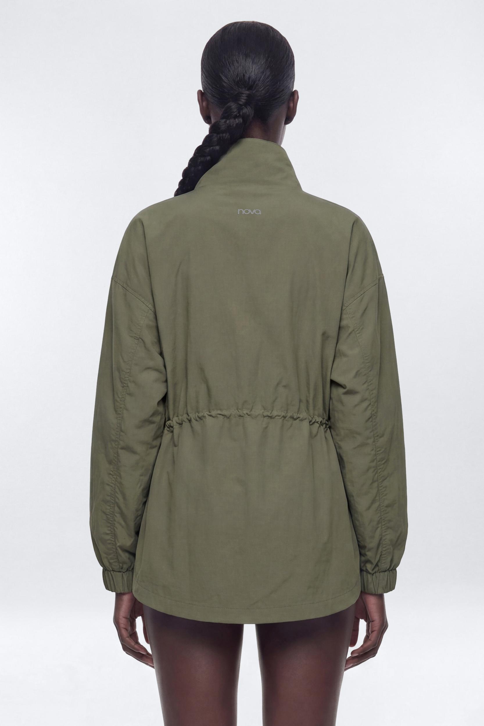 CoreNylon Hooded Full Zip Jacket - Moss Male Product Image