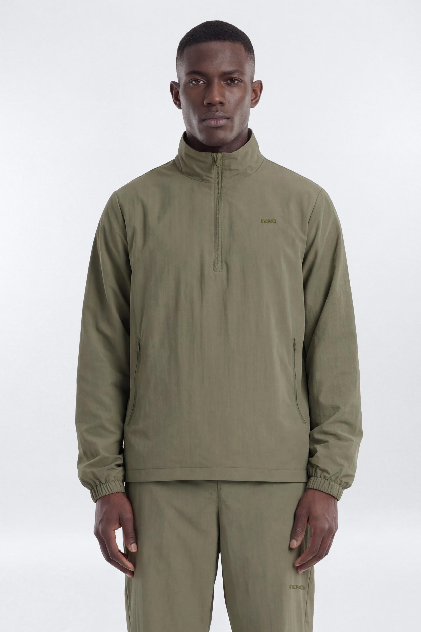 CoreNylon Hooded Full Zip Jacket - Moss Male Product Image