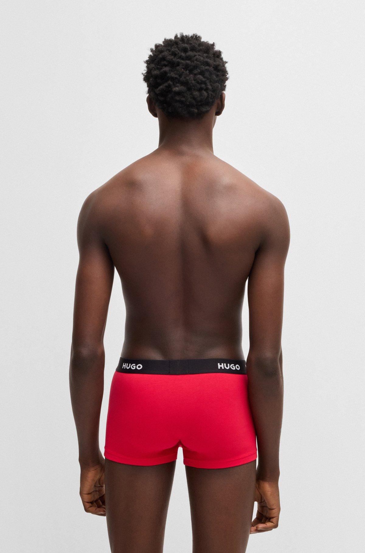 Three-pack of trunks in stretch cotton Product Image