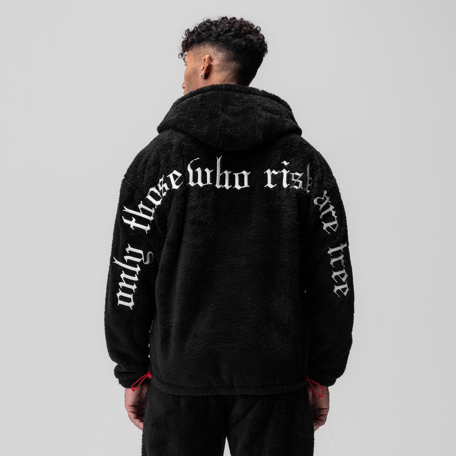 0553. Sherpa Recovery Hoodie - Black/White Product Image