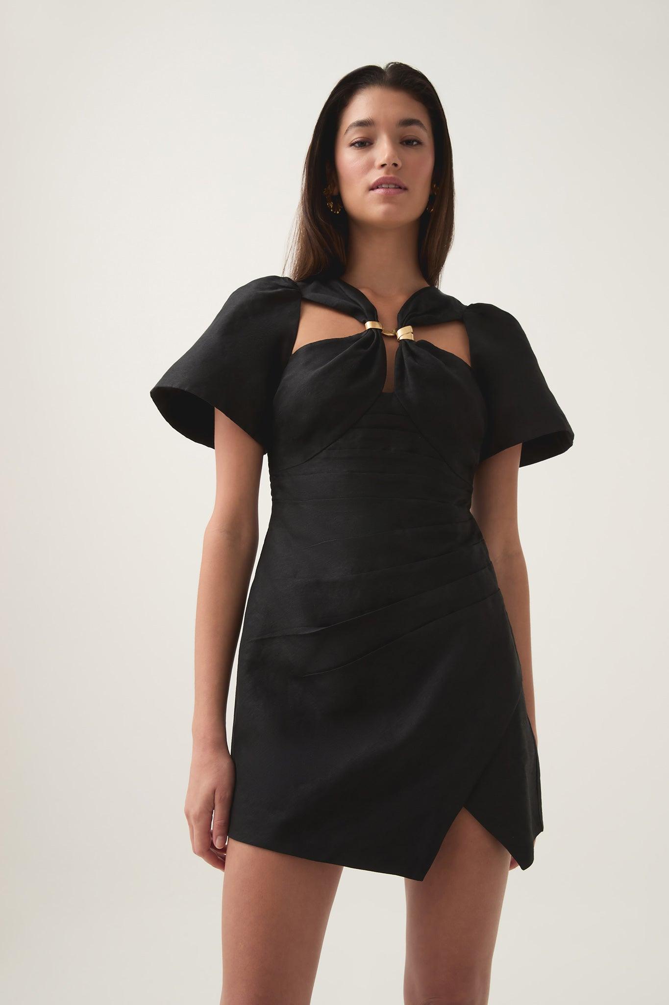 Presence Twisted Mini Dress Product Image