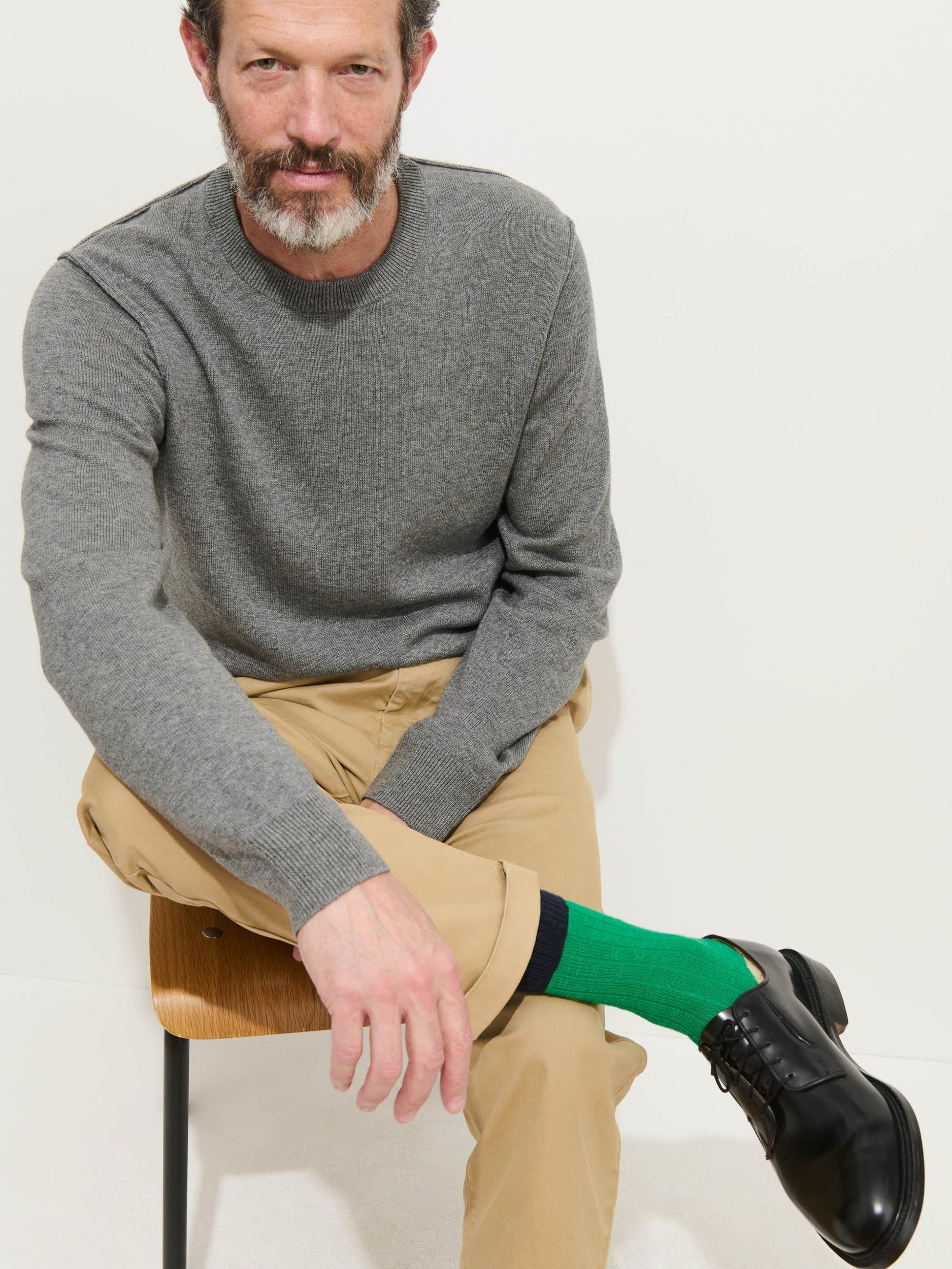 Reverse Seam Crew In Wool Cotton Product Image