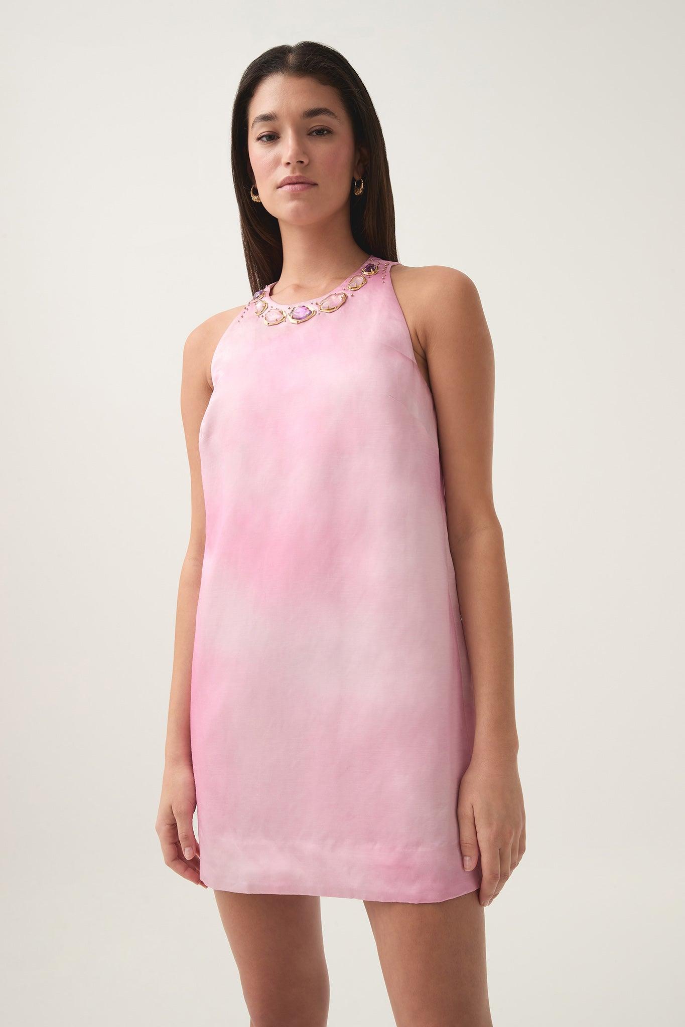 Violette Bubble Hem Mini Dress Product Image