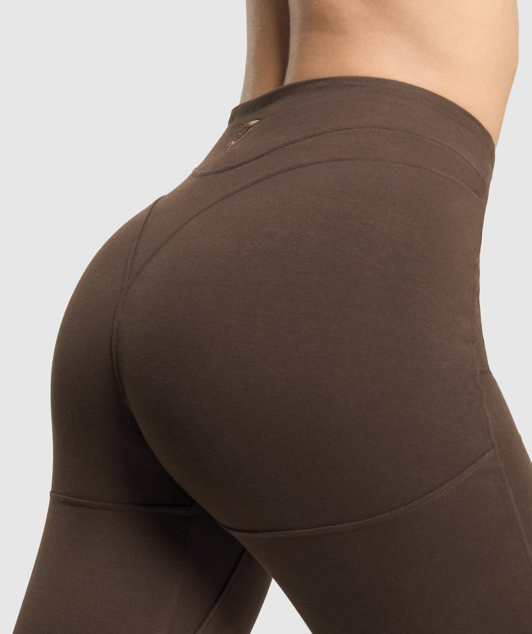 Gymshark Rest Day Bootcut Leggings - Archive Brown Female Product Image