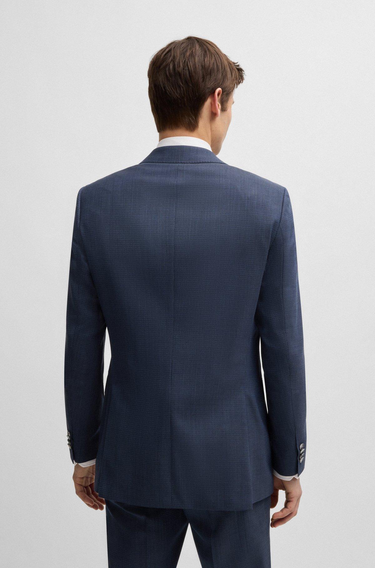BOSS - Slim-fit suit in stretch cloth - Dark Blue Product Image