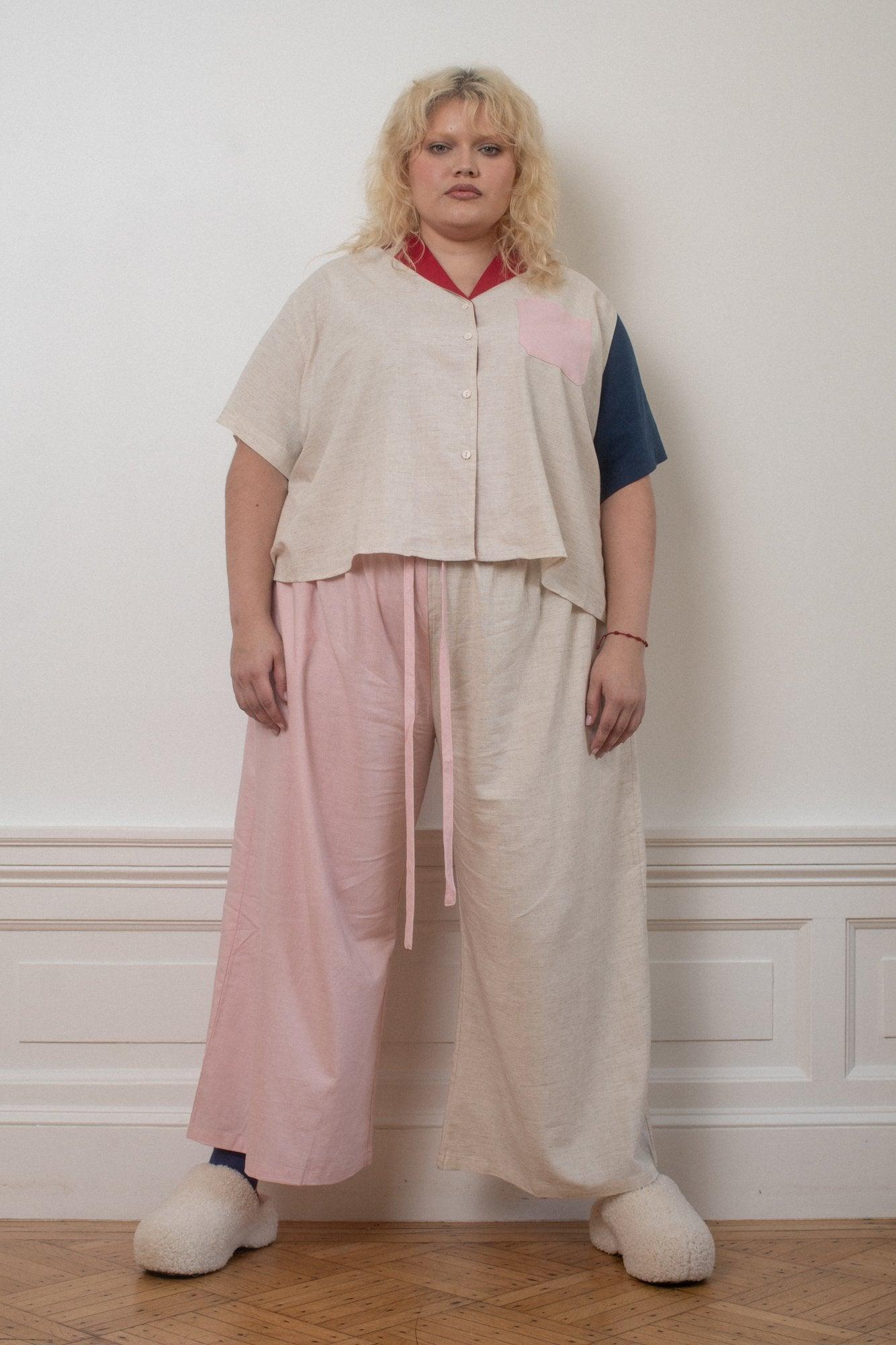 Lounge Pants - Blush Block Product Image