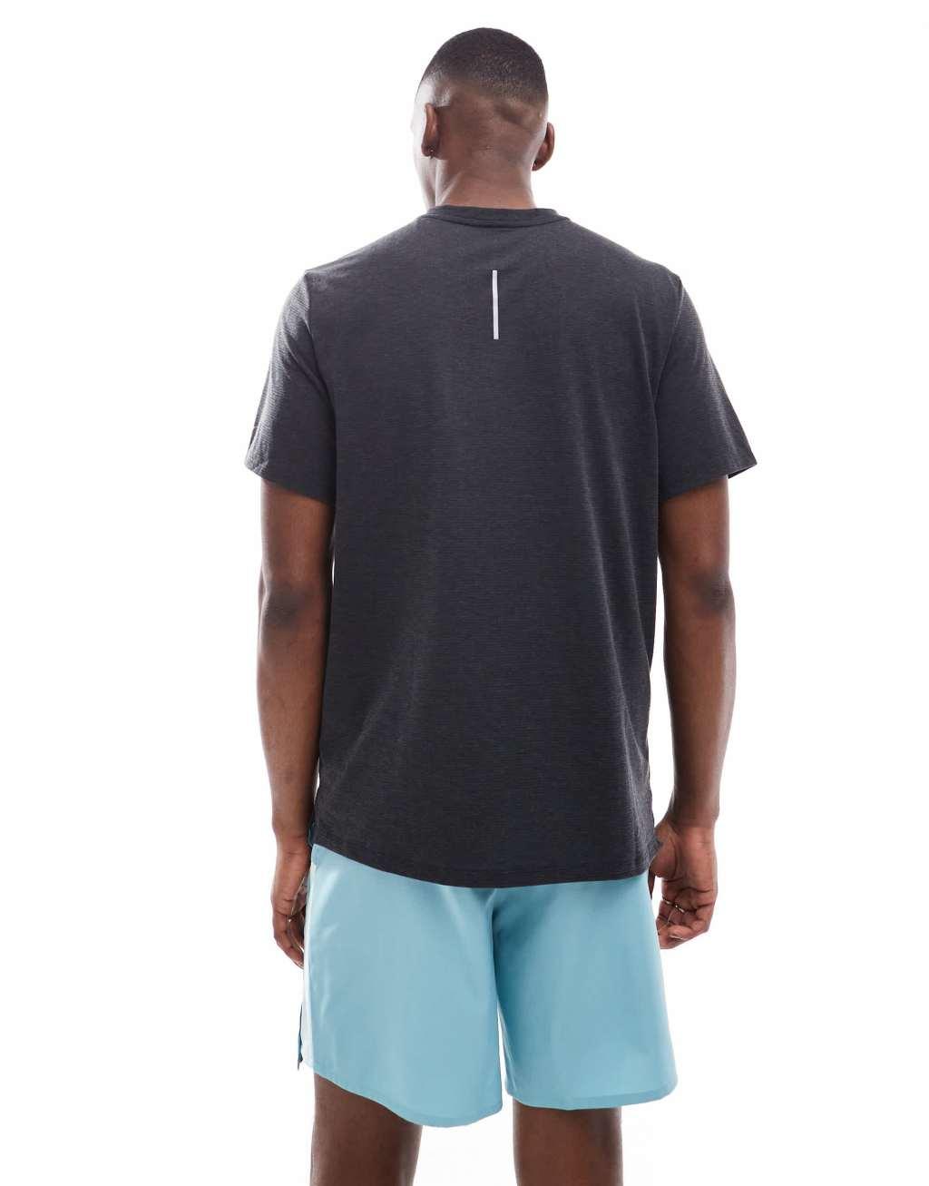 Nike Running Run Division logo graphic T-shirt in black Product Image