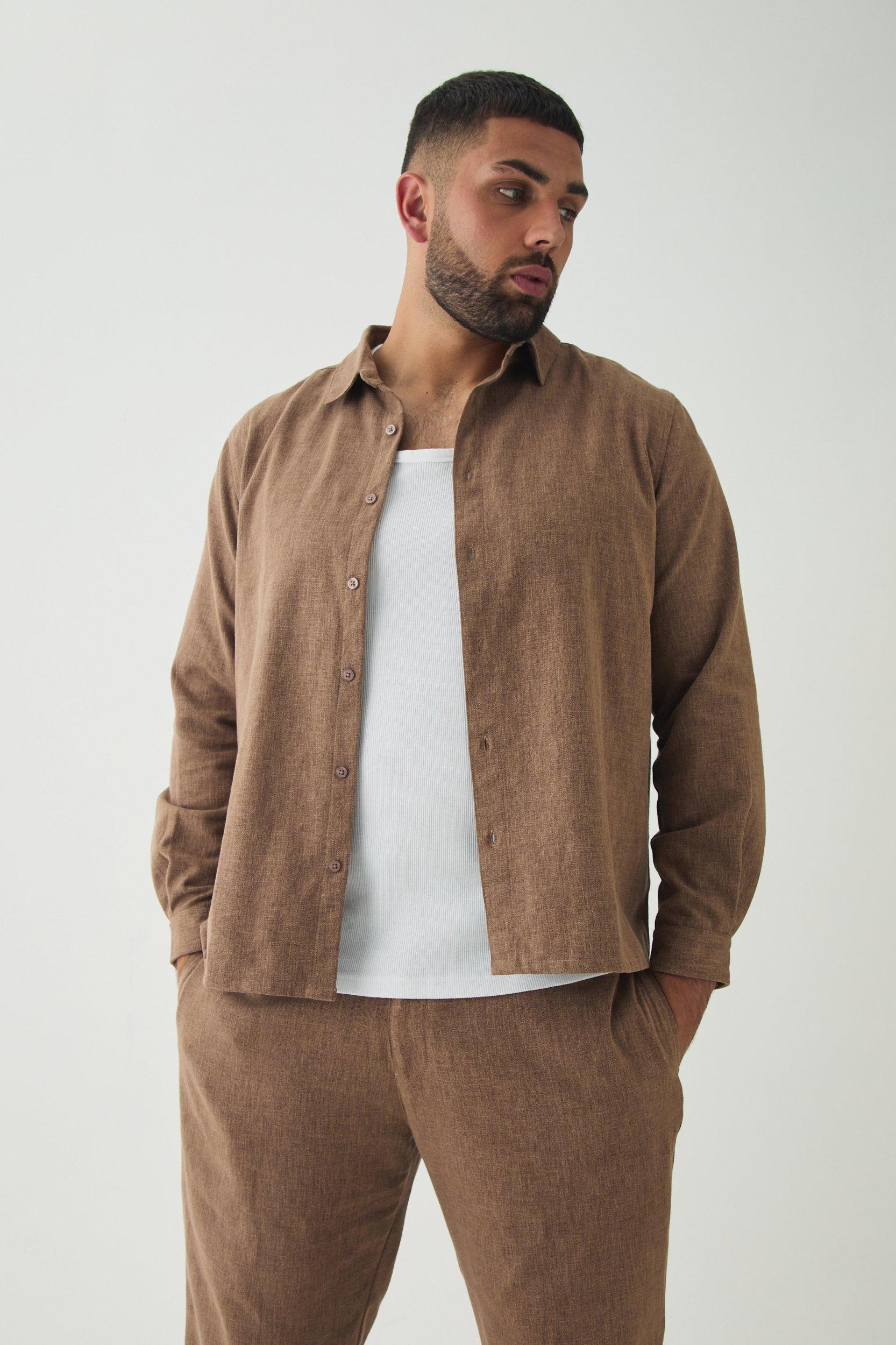 Plus Smart Straight Leg Pants | boohooMAN USA Product Image