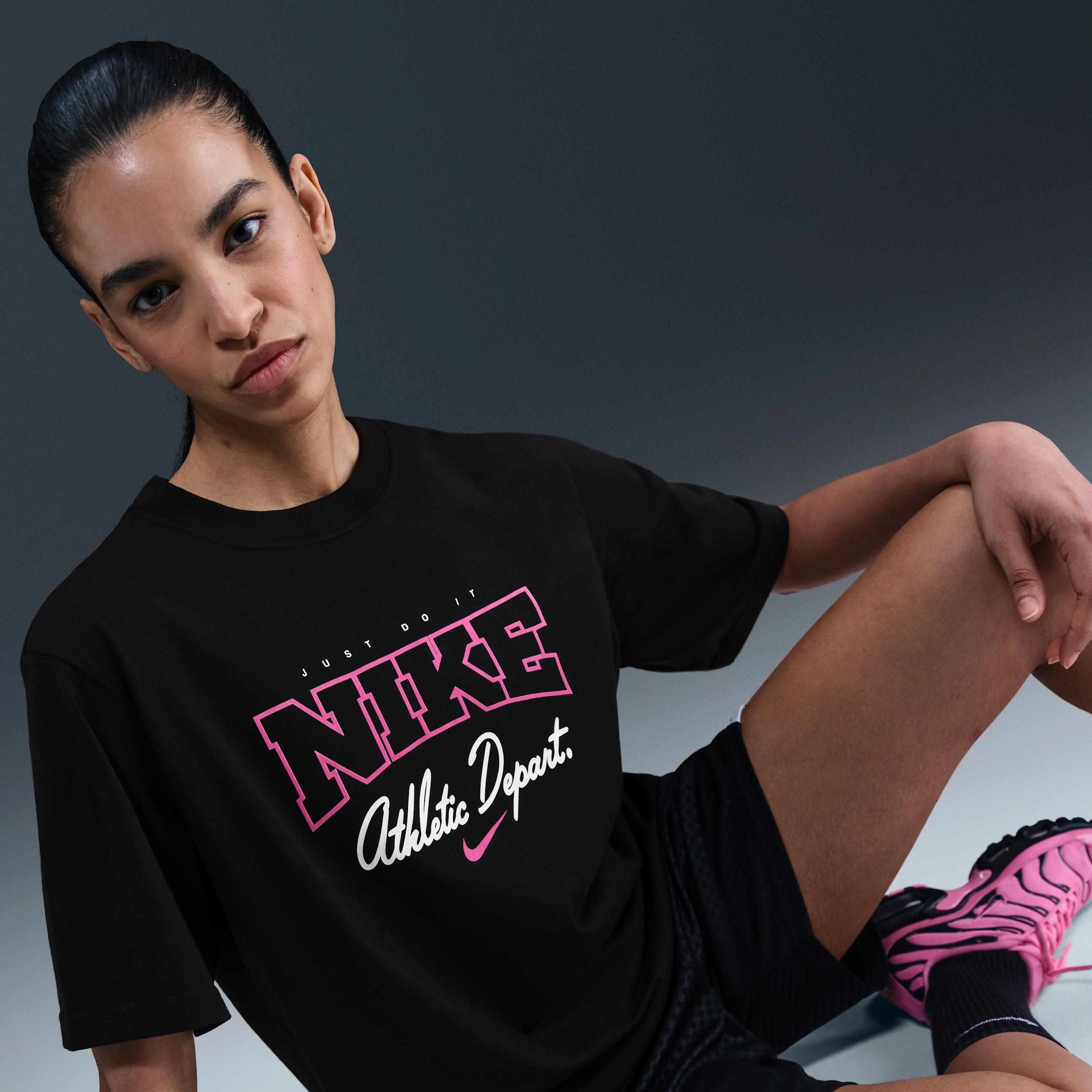 Womens Nike Sportswear Loose Short-Sleeve Graphic T-Shirt | IF1180-010 Product Image