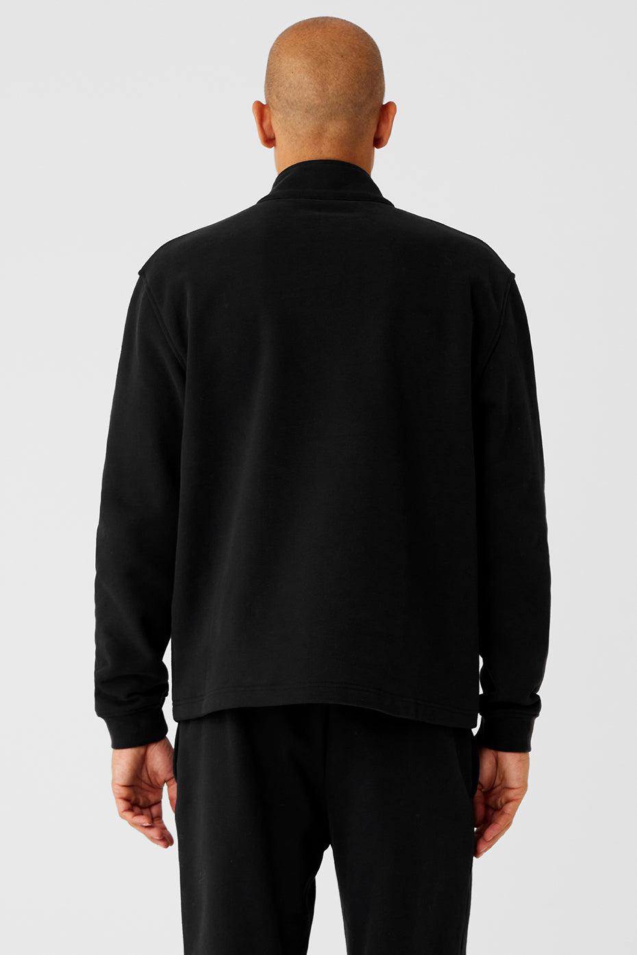 Renown Heavy Weight 1/4 Zip - Black Male Product Image