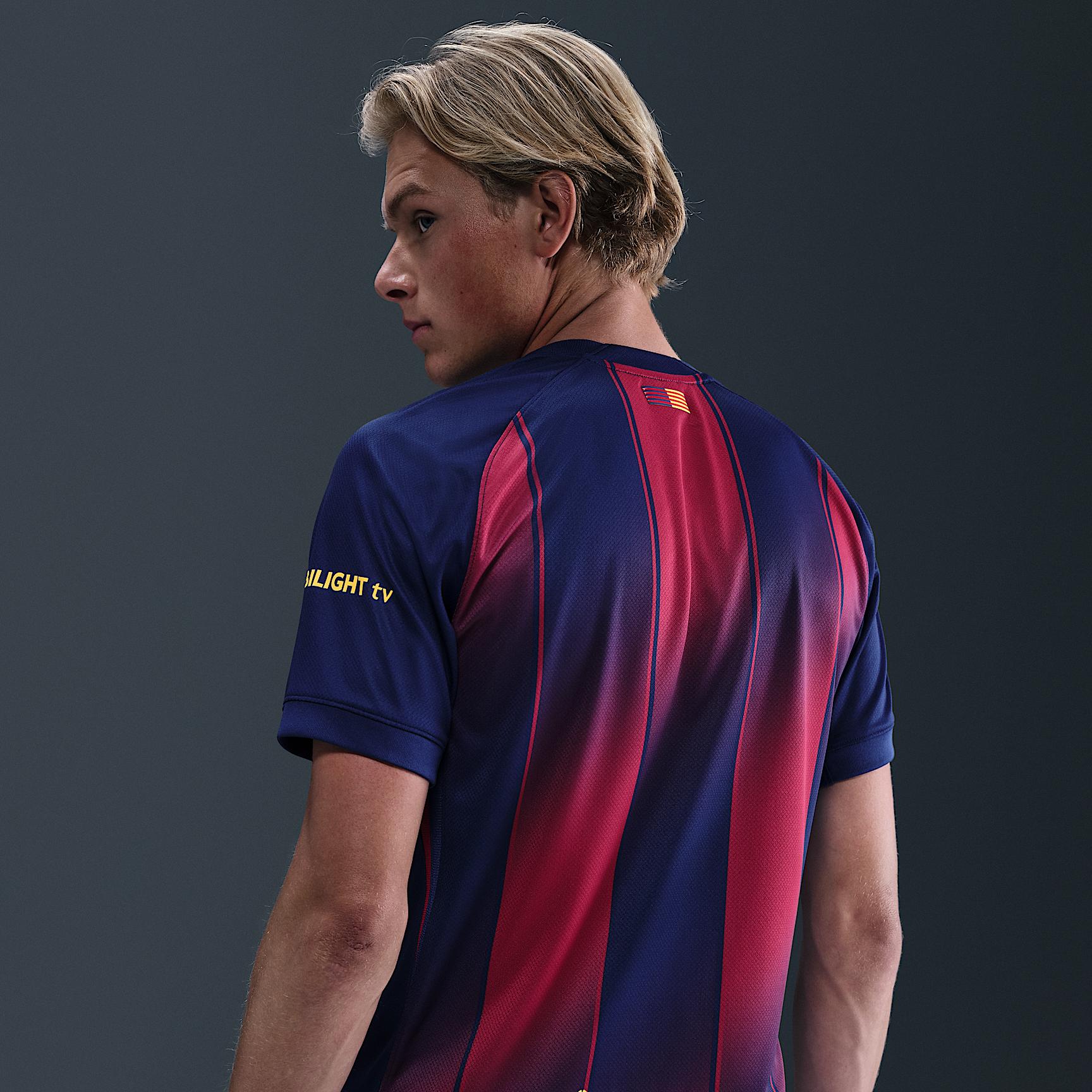 FC Barcelona 2025/26 Stadium Home Nike Men's Dri-FIT Soccer Replica Jersey Product Image