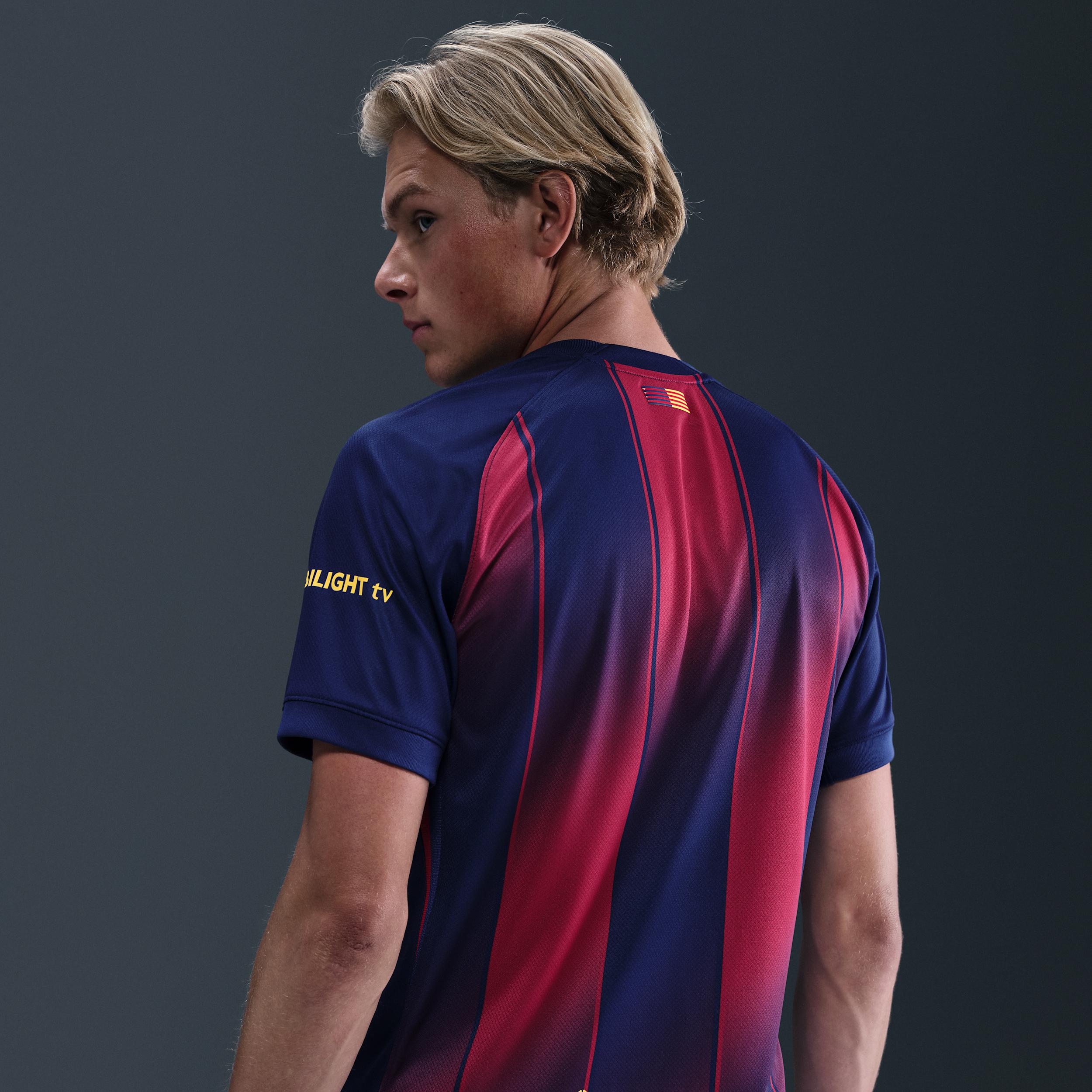 FC Barcelona 2025/26 Stadium Home Nike Men's Dri-FIT Soccer Replica Jersey Product Image