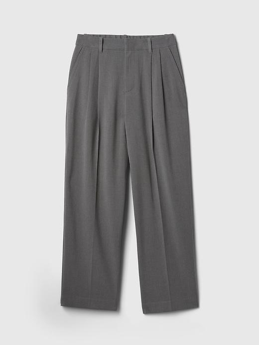 365 High Rise Brushed Twill Pleated Taper Trousers Product Image