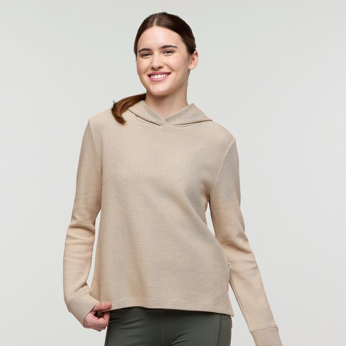 Atajo Long-Sleeve Waffle Hoodie - Women's Product Image