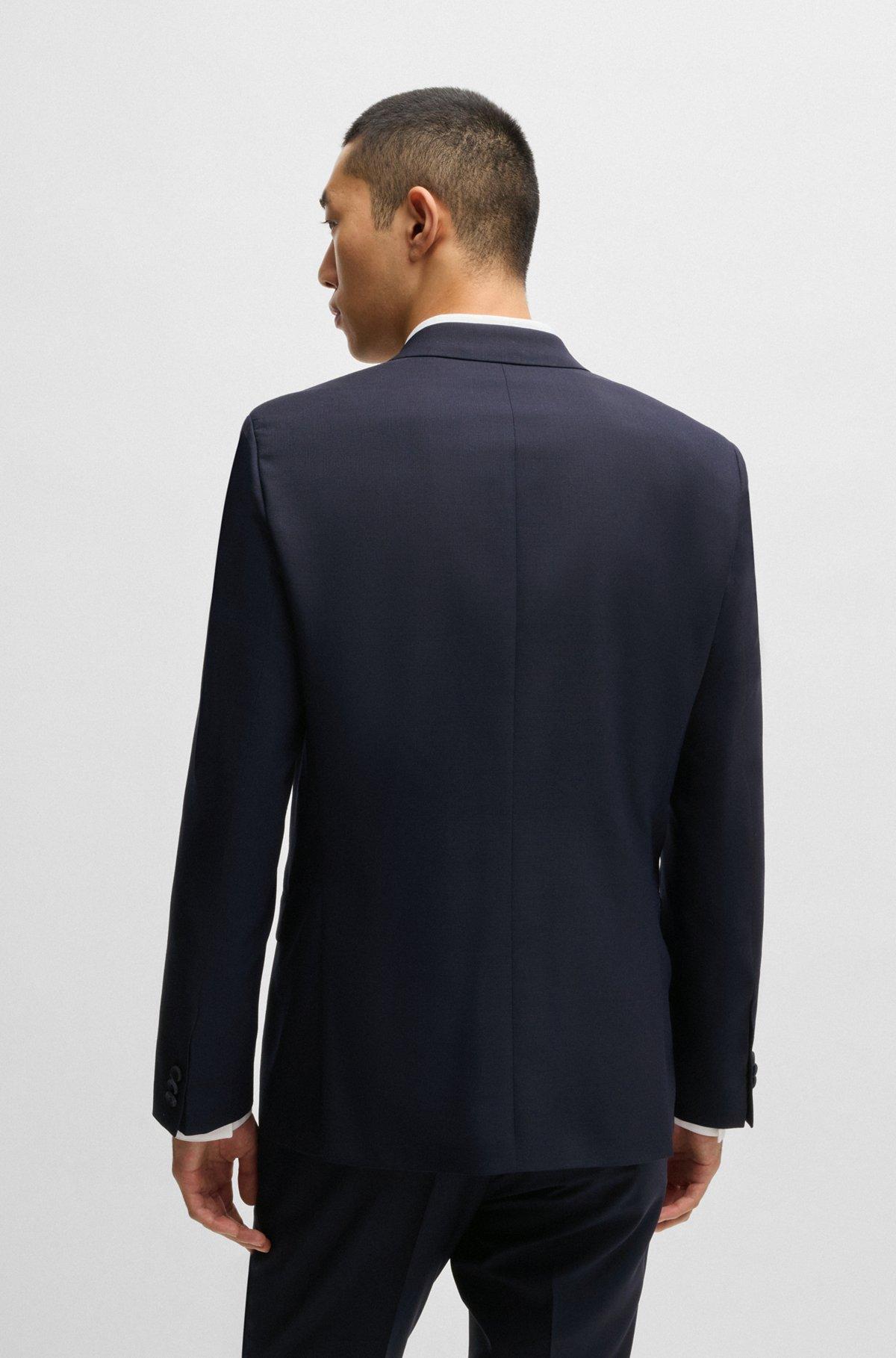 Extra-slim-fit suit in micro-patterned dobby Product Image