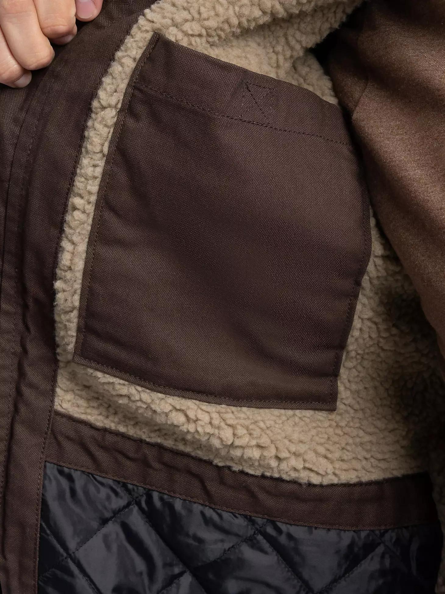 Men's Workwear Faux Shearling Lined Jacket | Men's JACKETS & OUTERWEAR | Wrangler® Product Image