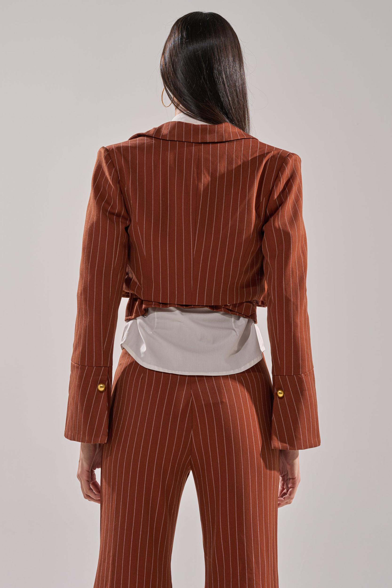 BUSINESS FIRST STRIPE BLAZER Product Image