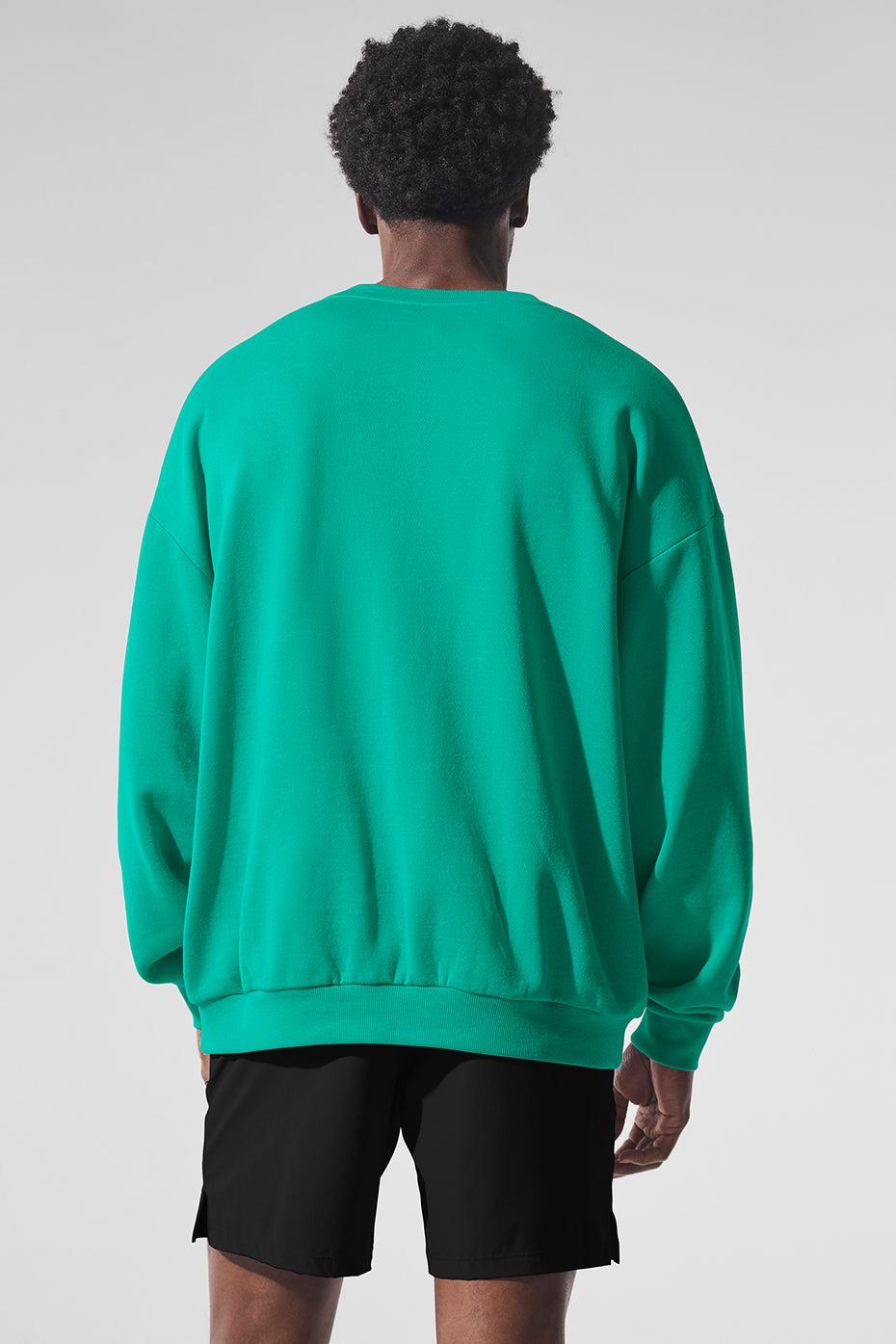 Accolade Crew Neck Pullover - Spruce Green Product Image
