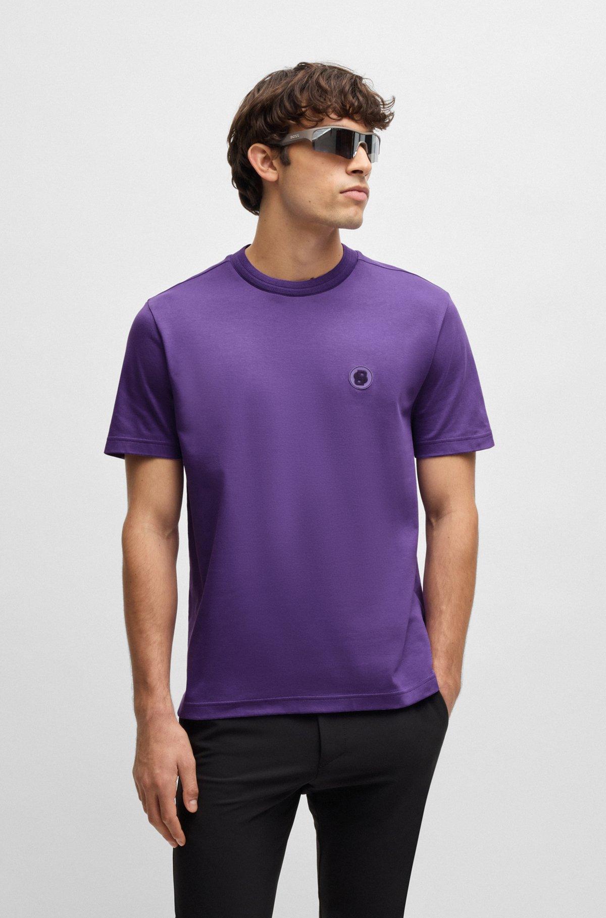 Thermo-regulating T-shirt in cotton with Double B monogram Product Image