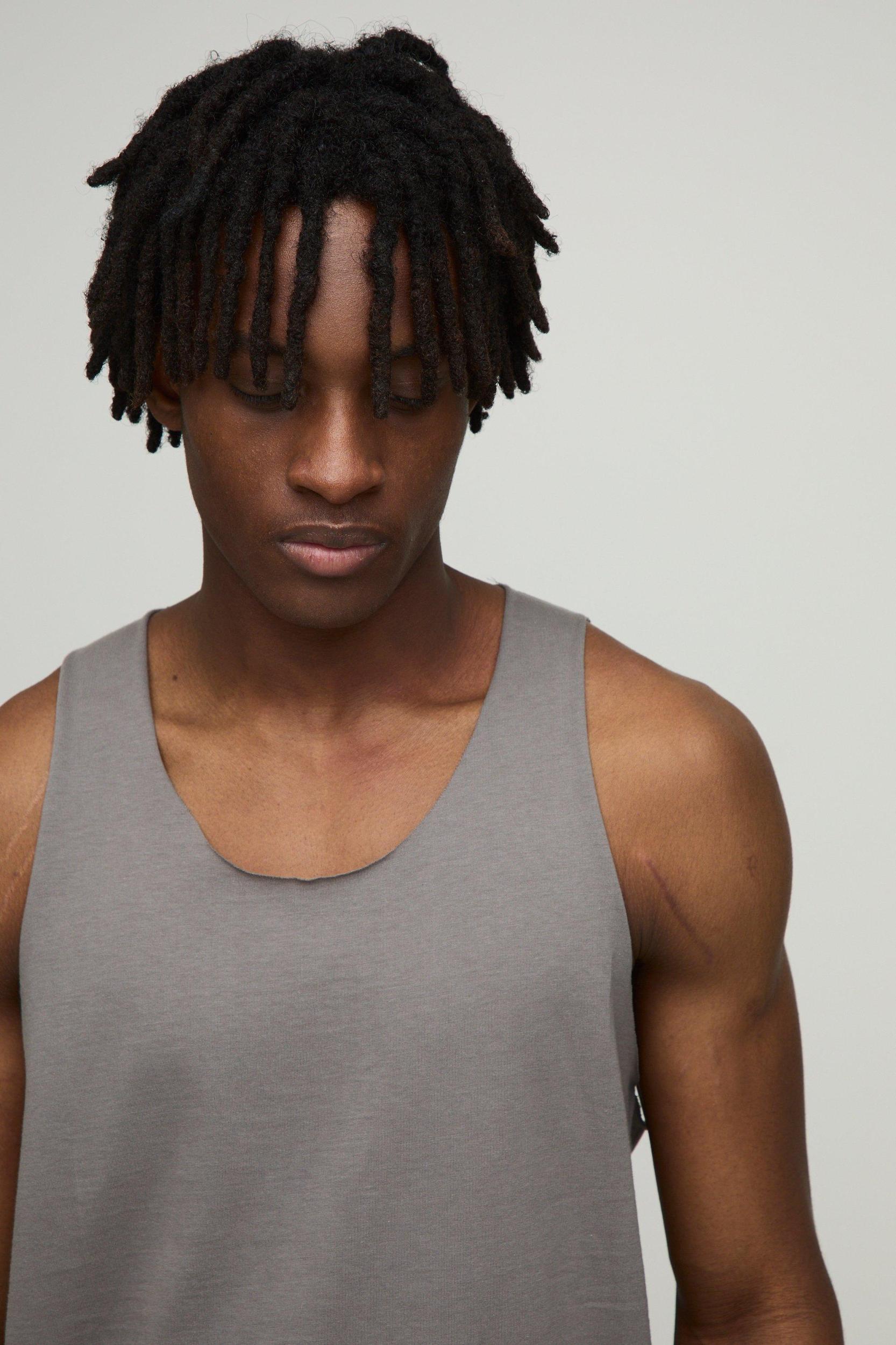 Regular Fit Basic Racer Back Vest | boohooMAN USA Product Image