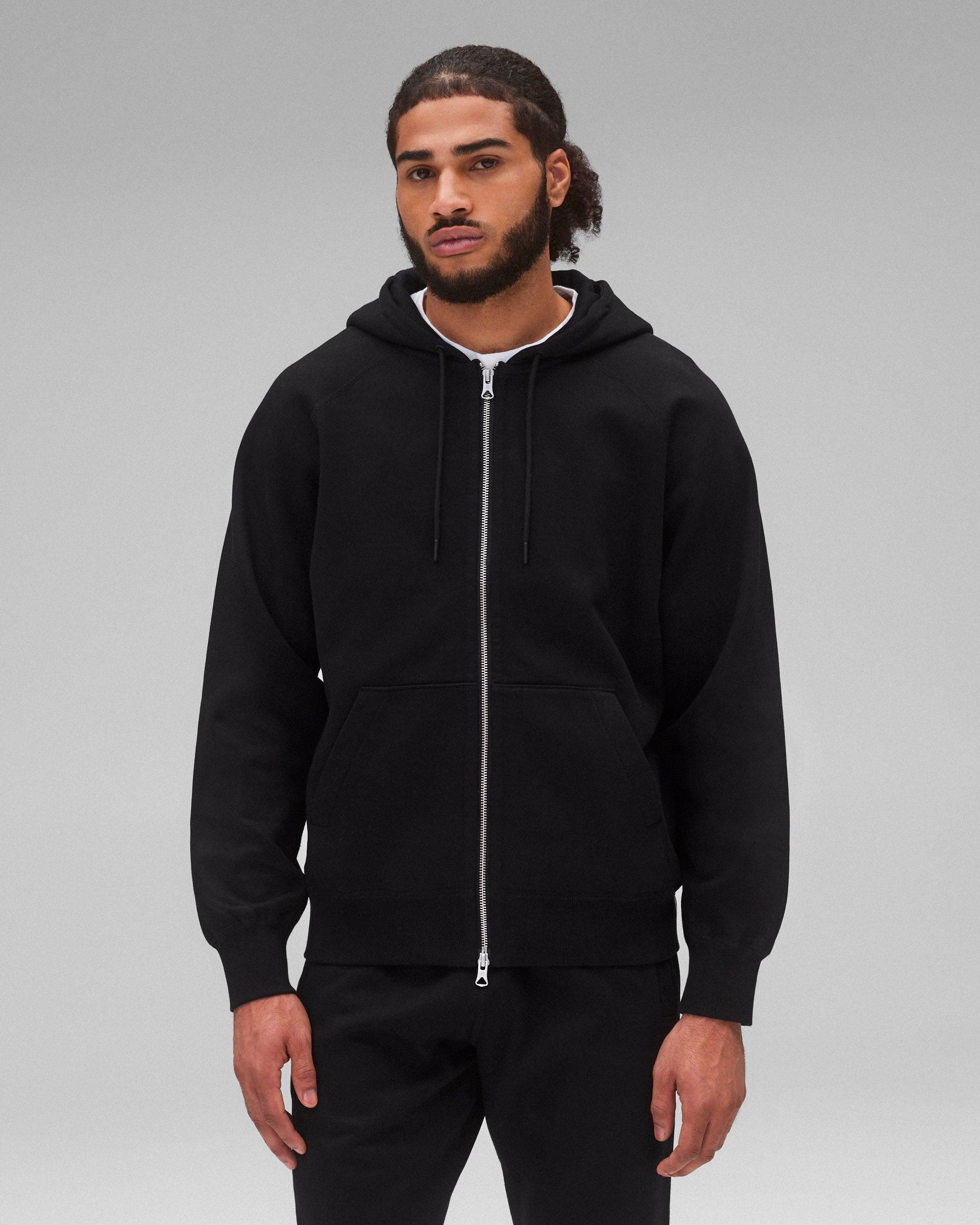 Brushed Fleece Standard Zip Hoodie Male Product Image