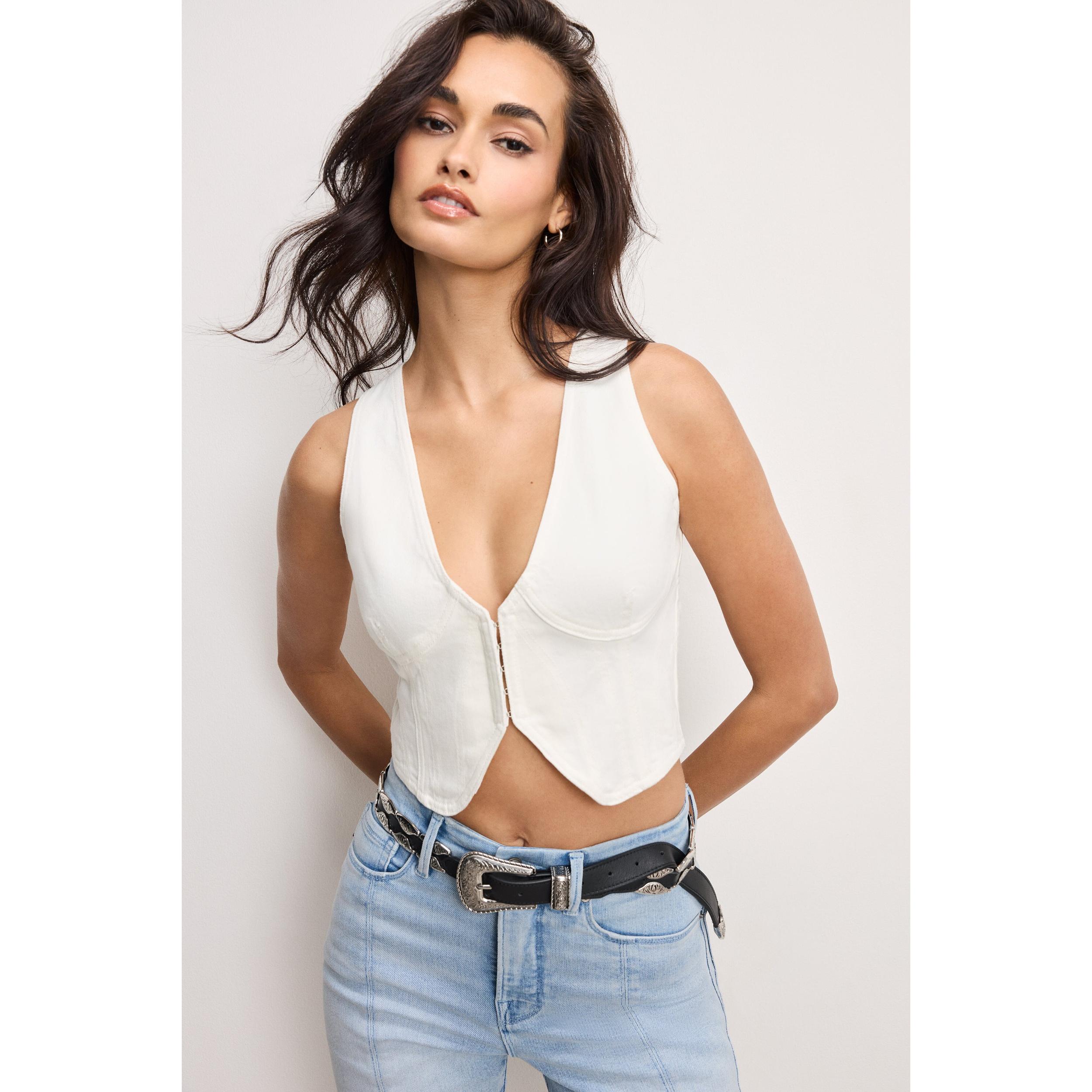 Womens Denim Vest Product Image